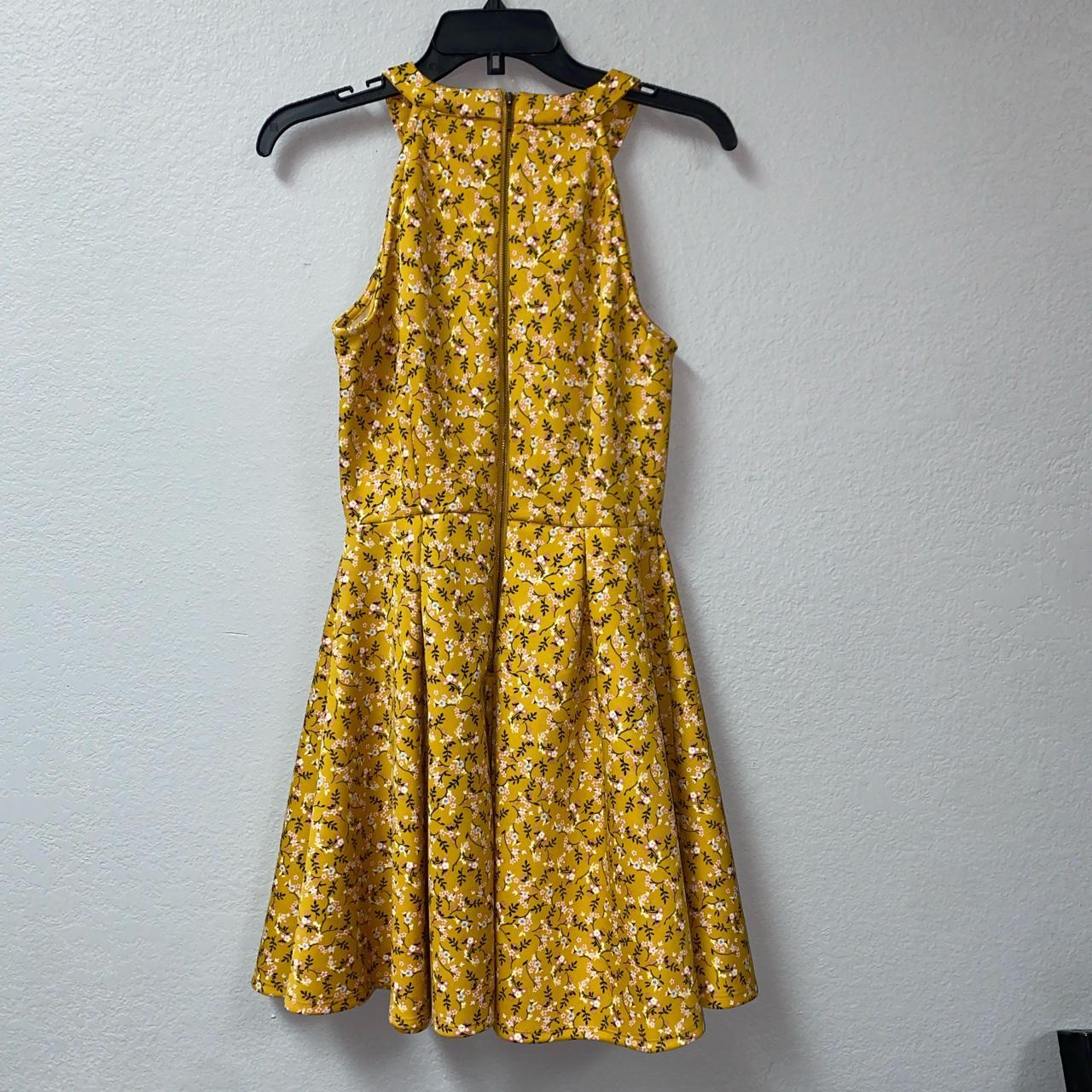 Yellow Floral Sun Dress 🌟 Brand Copper Key Size... Depop