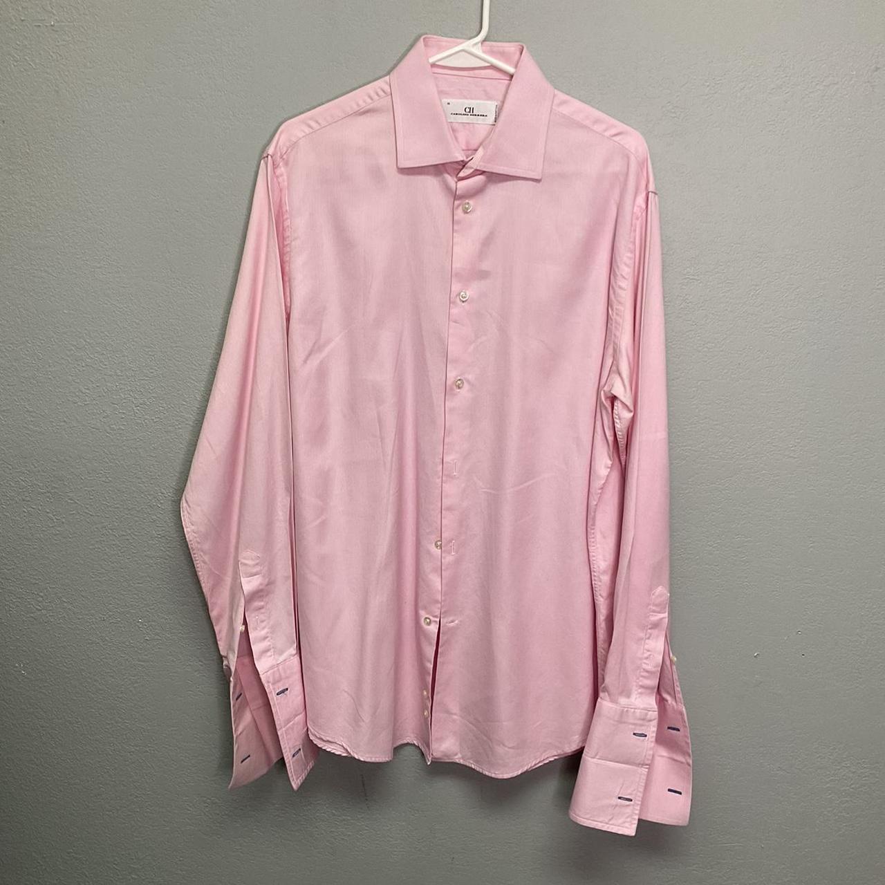 Carolina Herrera Men's Pink Shirt | Depop