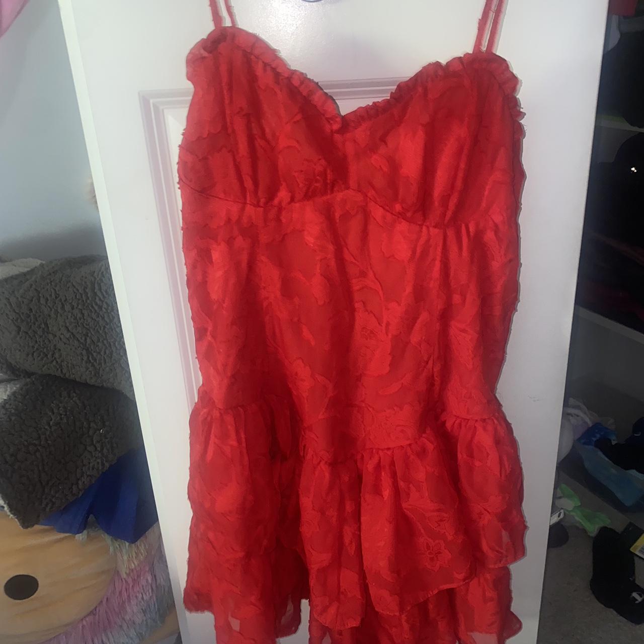 Never worn red dress! Super cute for spring and... Depop