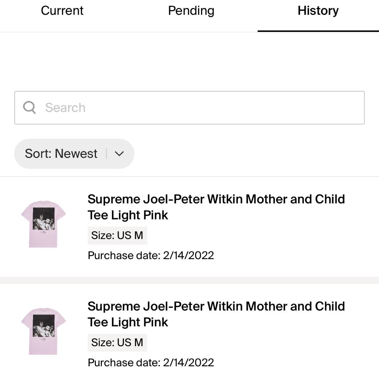 Supreme Joel-Peter Witkin Mother and Child Tee Light... - Depop