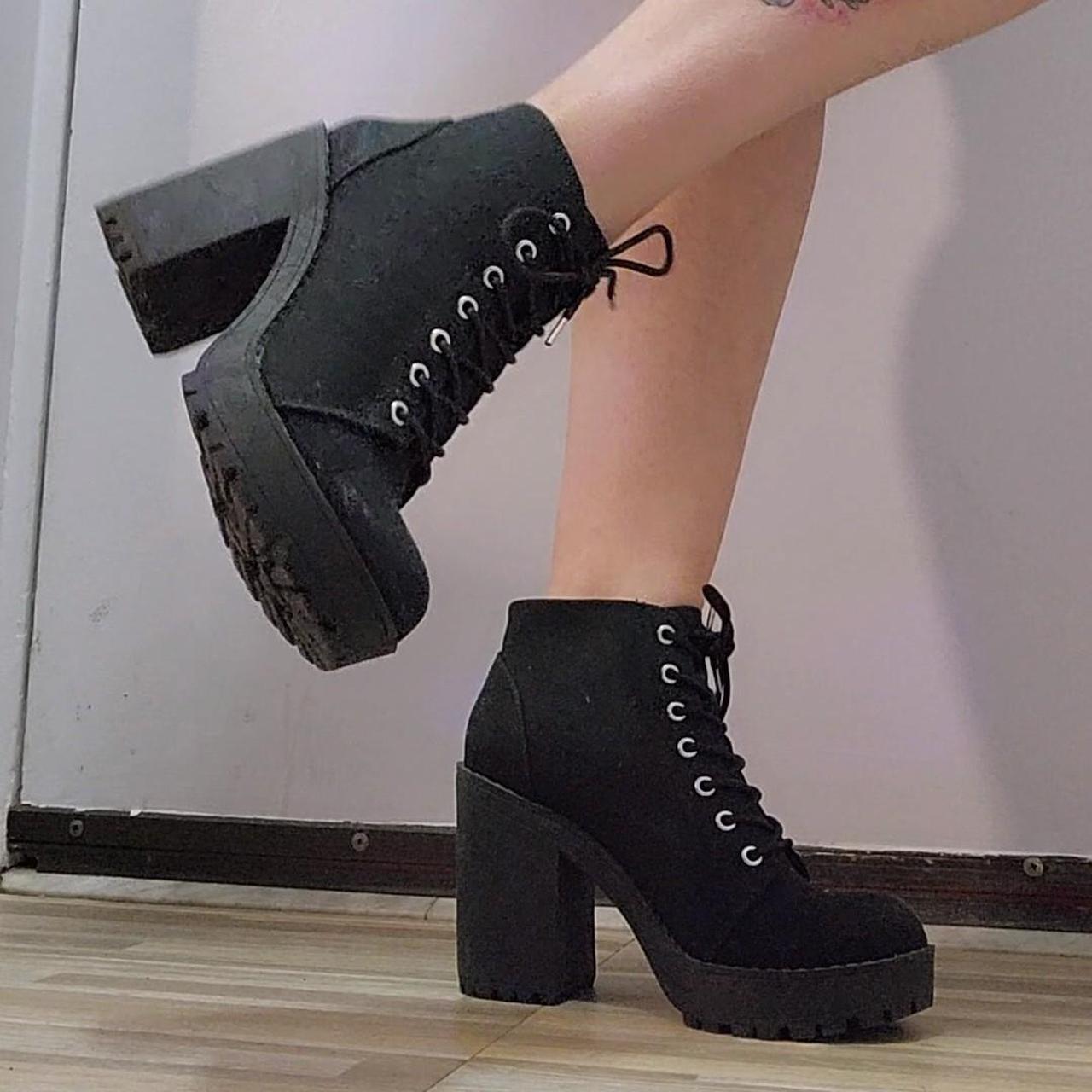 Divided Platform Heel Boots Mercari, 60% OFF