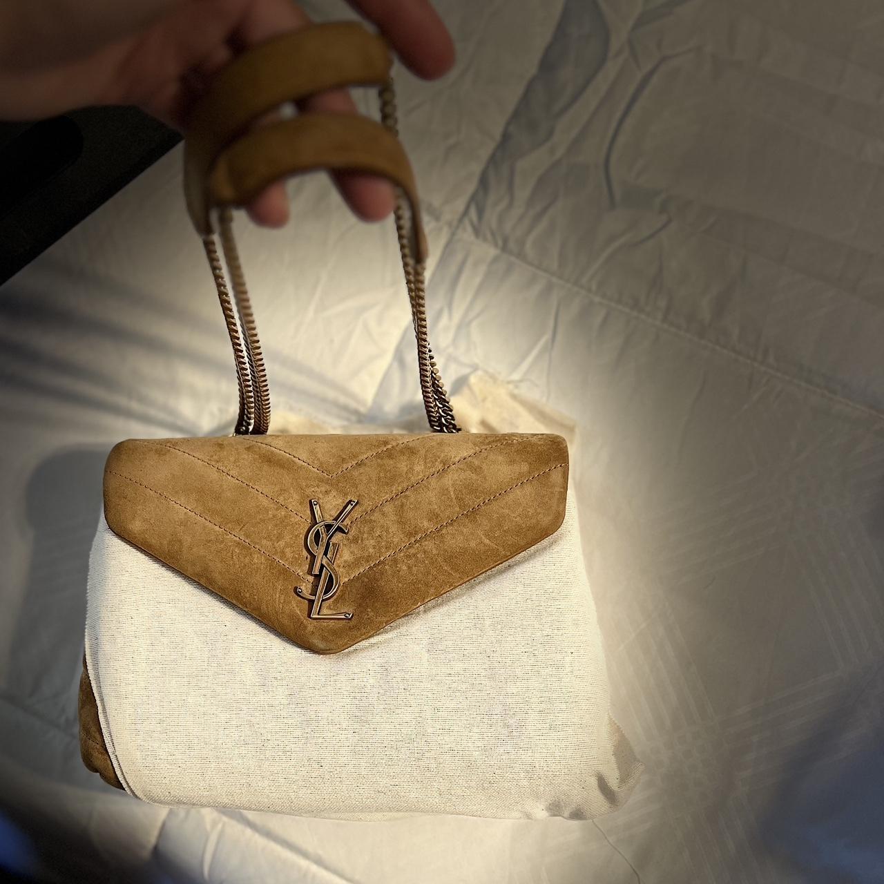 ♡ Authentic Saint Laurent leather mini Lou bag. - Depop