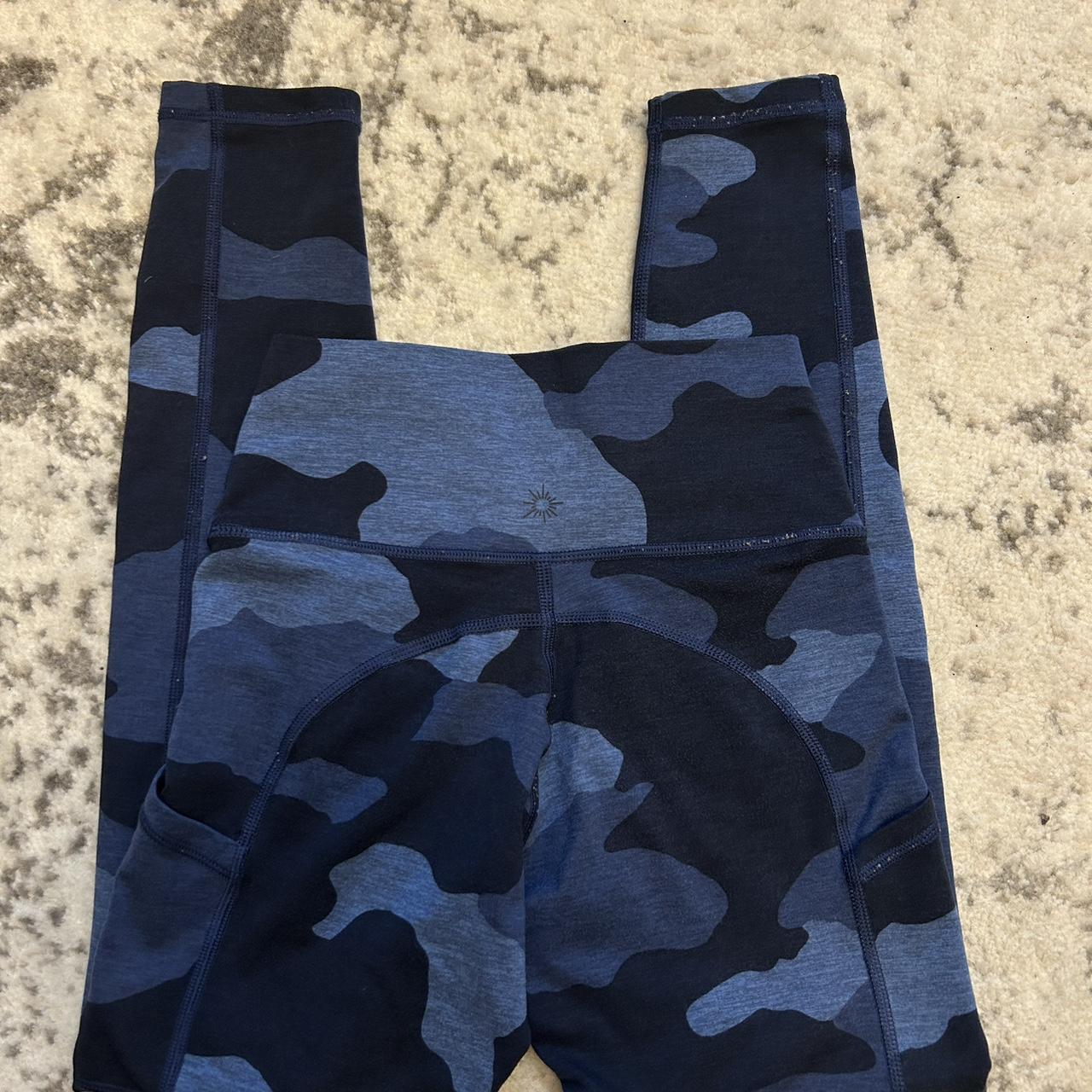 Aerie Offline Blue Camo Leggings Size S Good