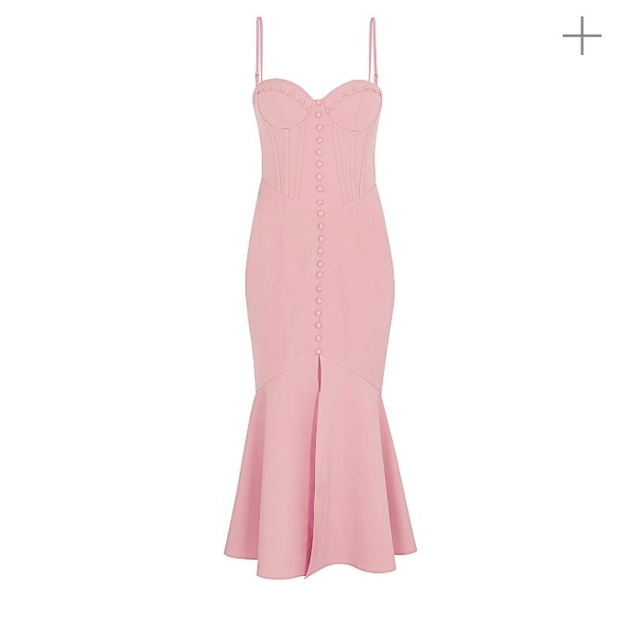 Lavish Alice pink-stretch crepe dress. Beautiful... - Depop