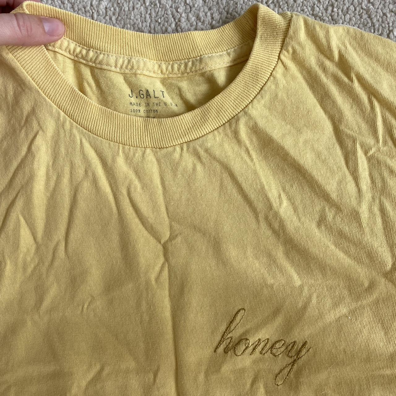 Brandy Melville yellow honey T shirt. Comes in one... Depop