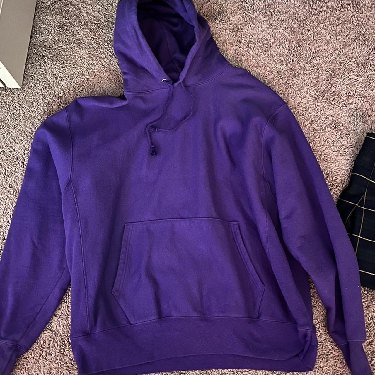 Champion Men's Purple Hoodie | Depop