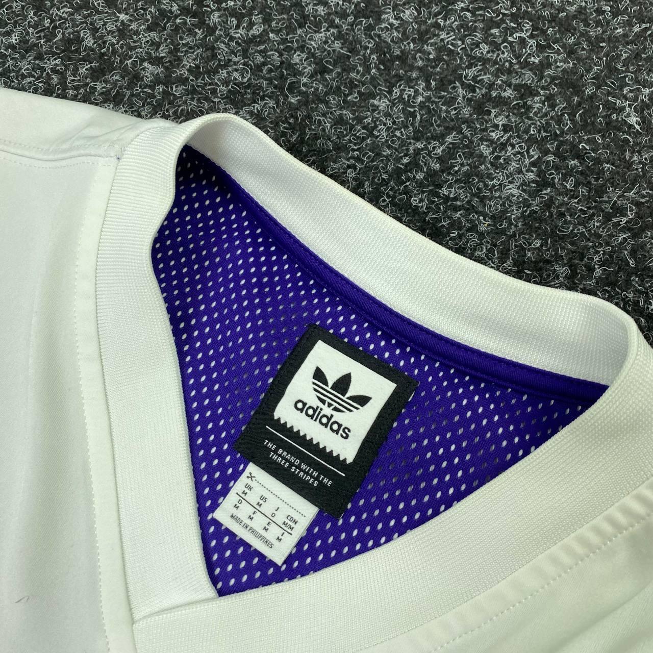 ADIDAS HARDIES JERSEY - WHITE PURPLE BLACK – Holistic Skateshop