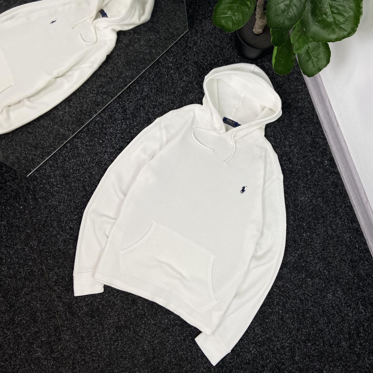 Ralph lauren waffle discount hoodie