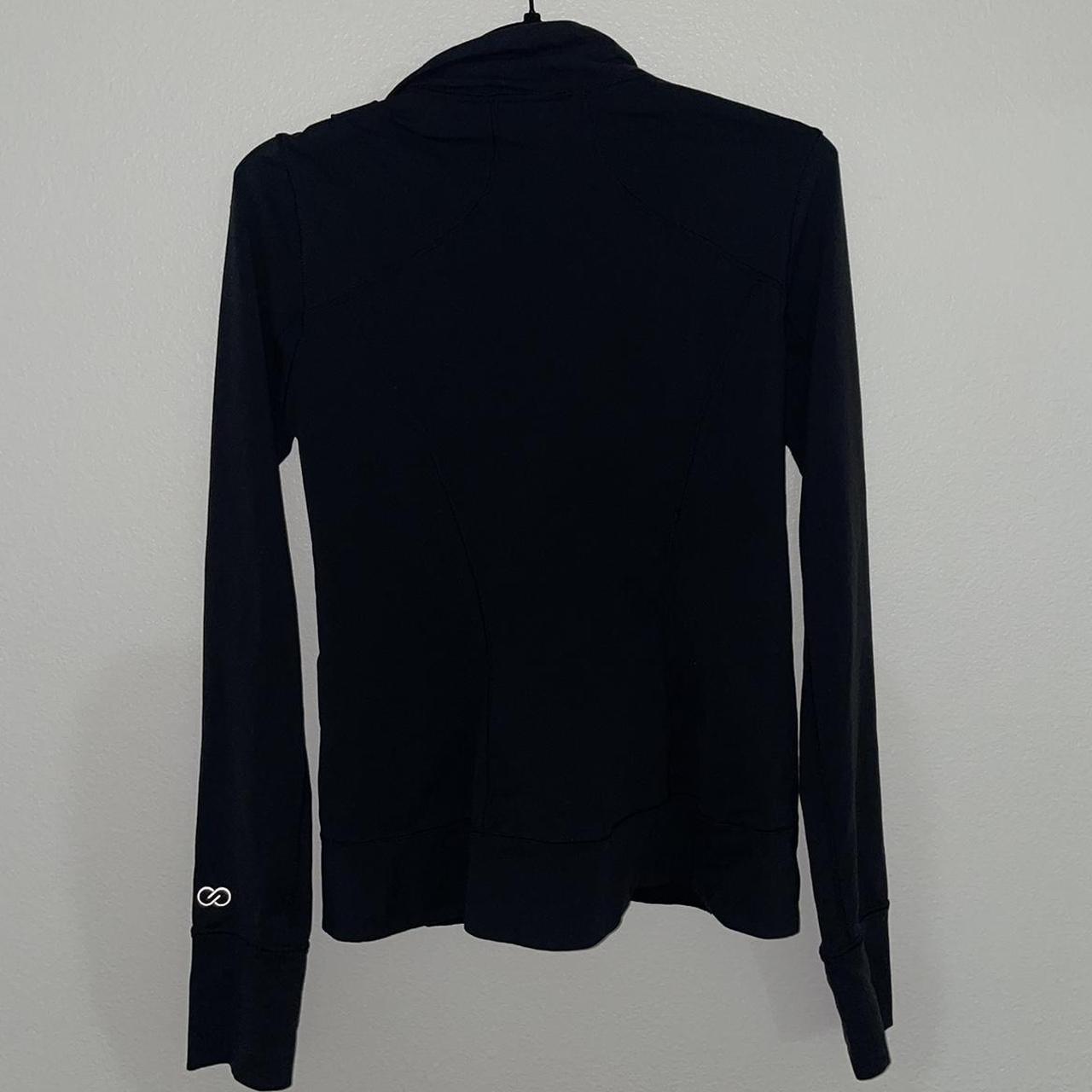 calia black zip up jacket size small super stretchy... - Depop