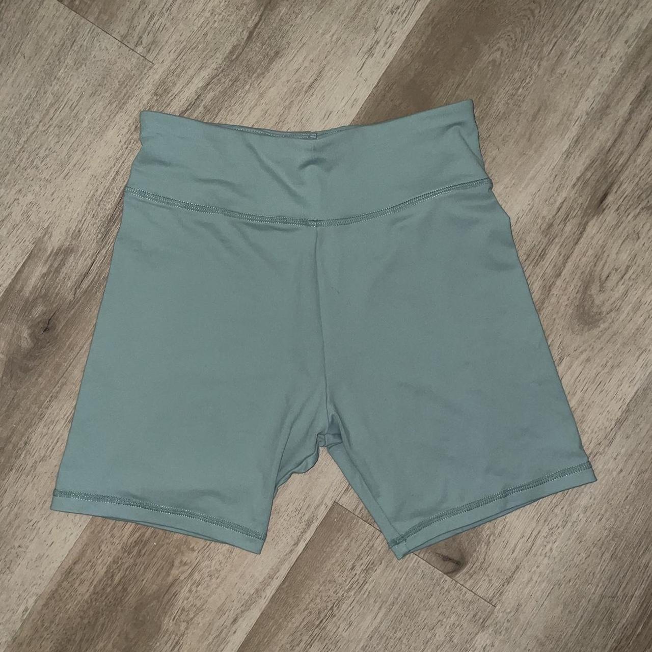 light green biker shorts