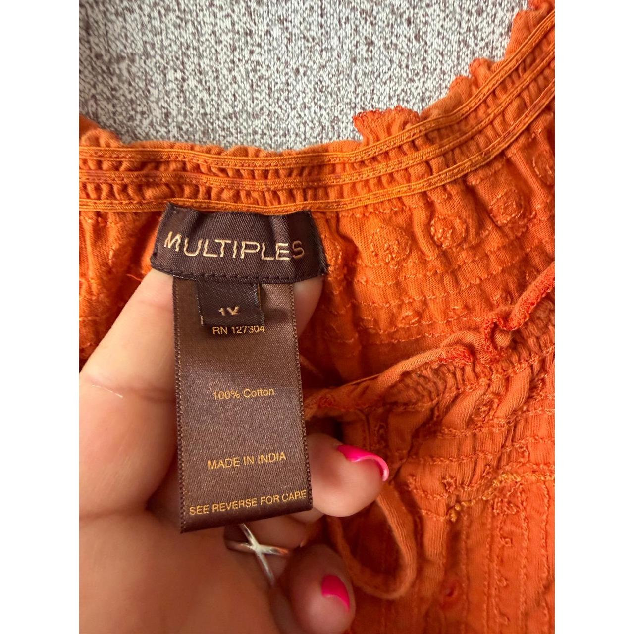 Multiples Women's Blouse - Orange – Multiples Wom… - image 5