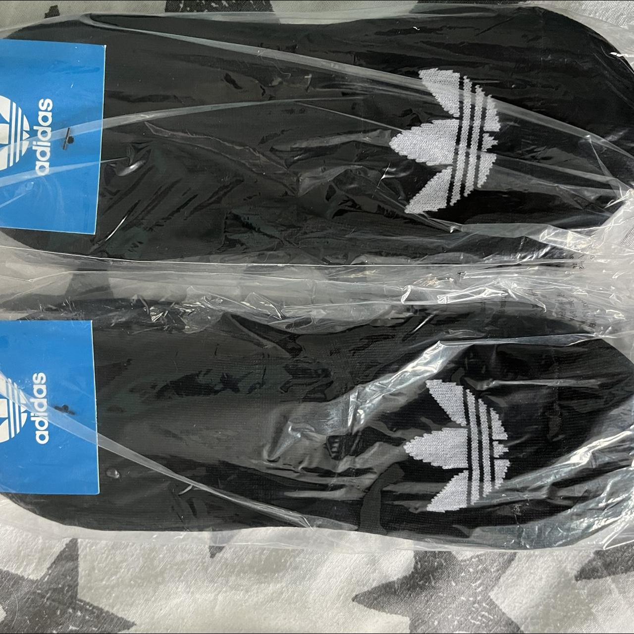 Adidas Trainer socks BNIP Black colour 3 pairs in... Depop