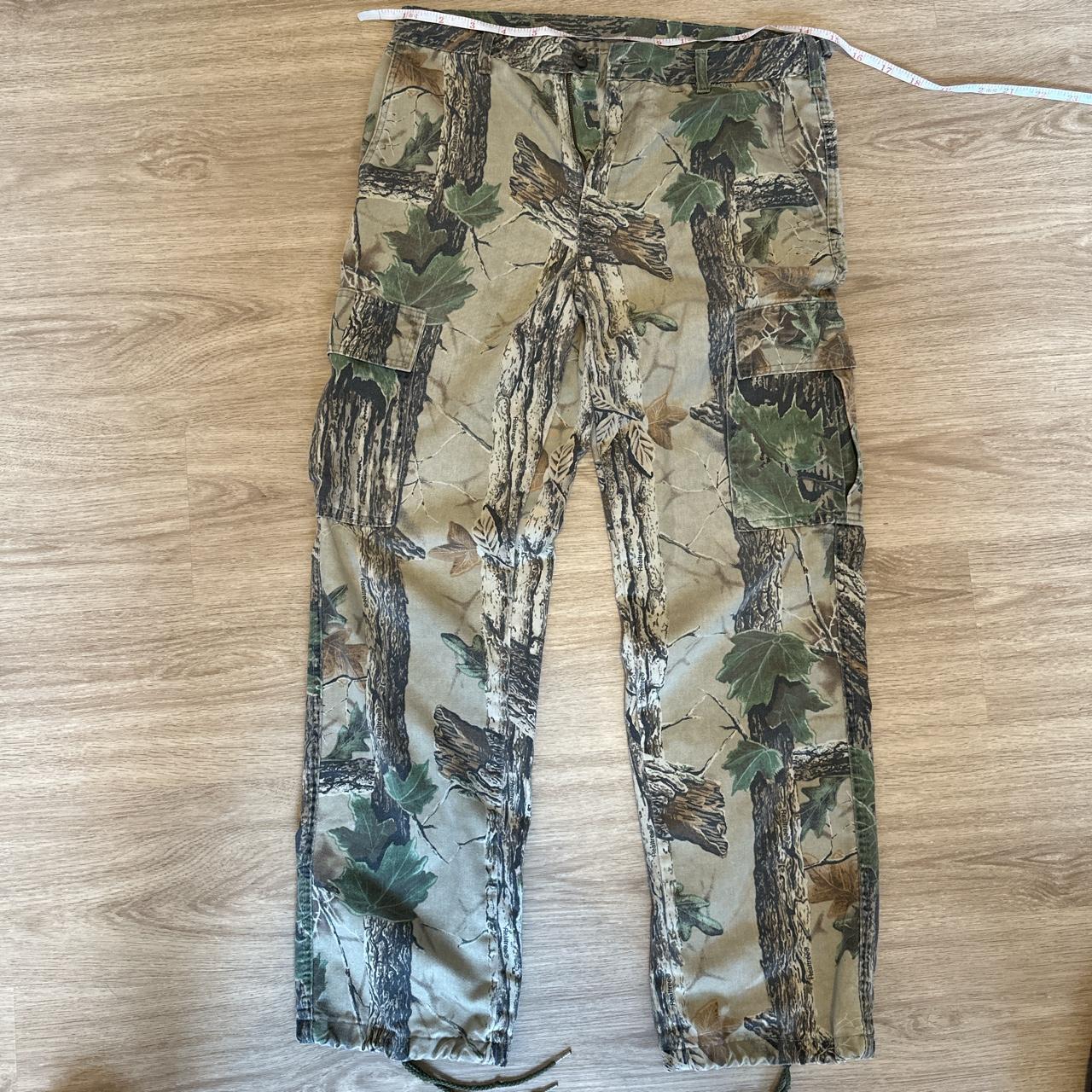 “Classic” Vintage camo real tree cargo hunting pants... - Depop