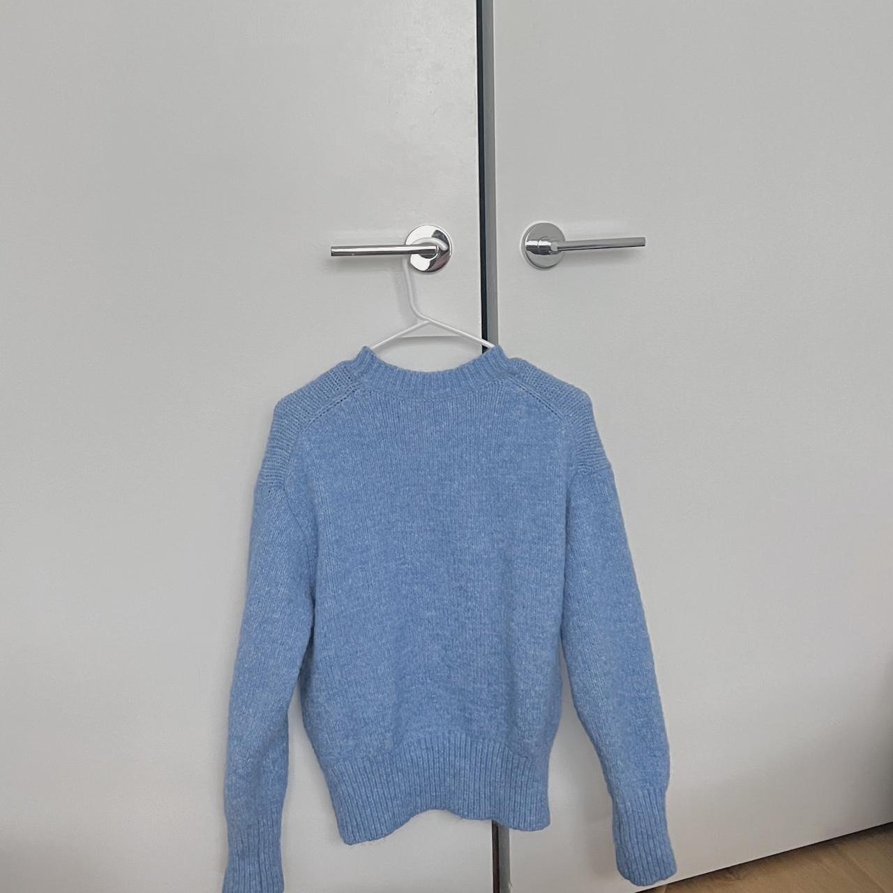 Zara Women's Blue Jumper Depop