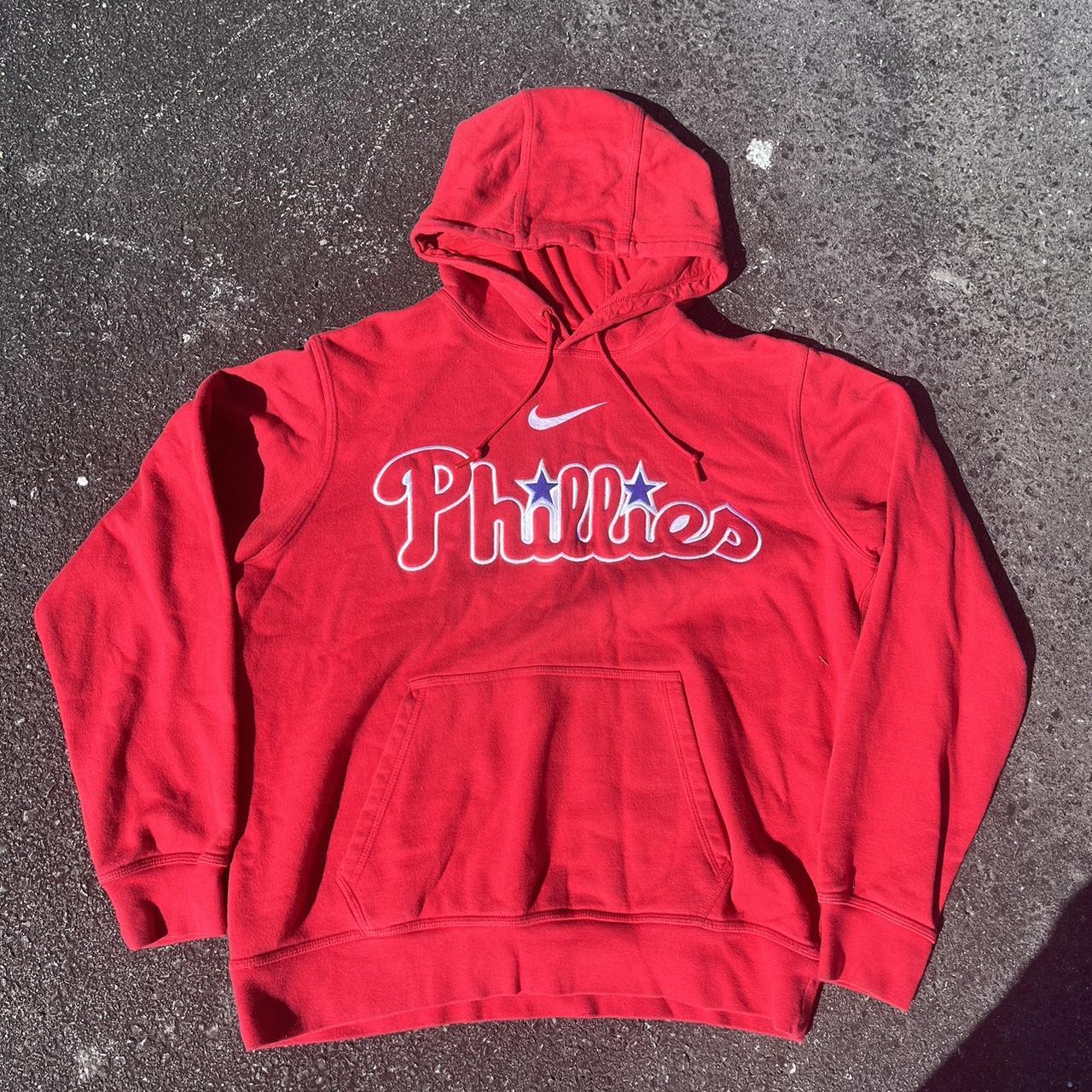 Nike Centre Swoosh Hoodie Phillies MLB Sports - Depop