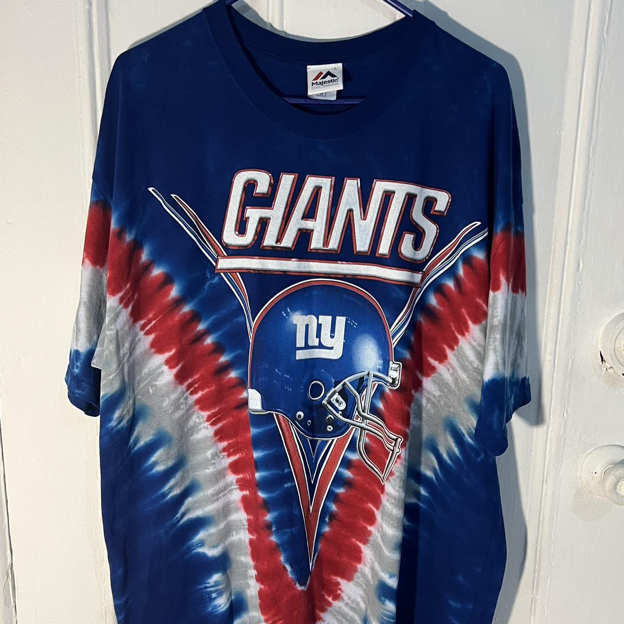 ???? Vintage NY GIANTS Tie Dye ???? Majestic ??????? Size XXL... Depop