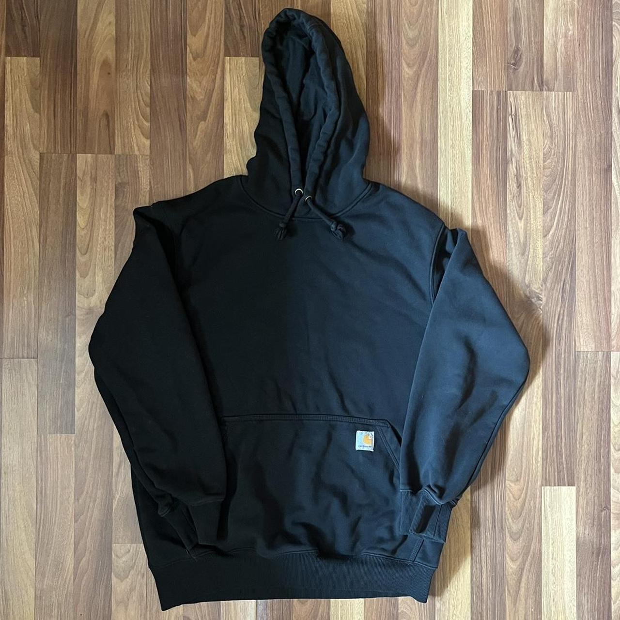 Carhartt Men's Black Hoodie Depop