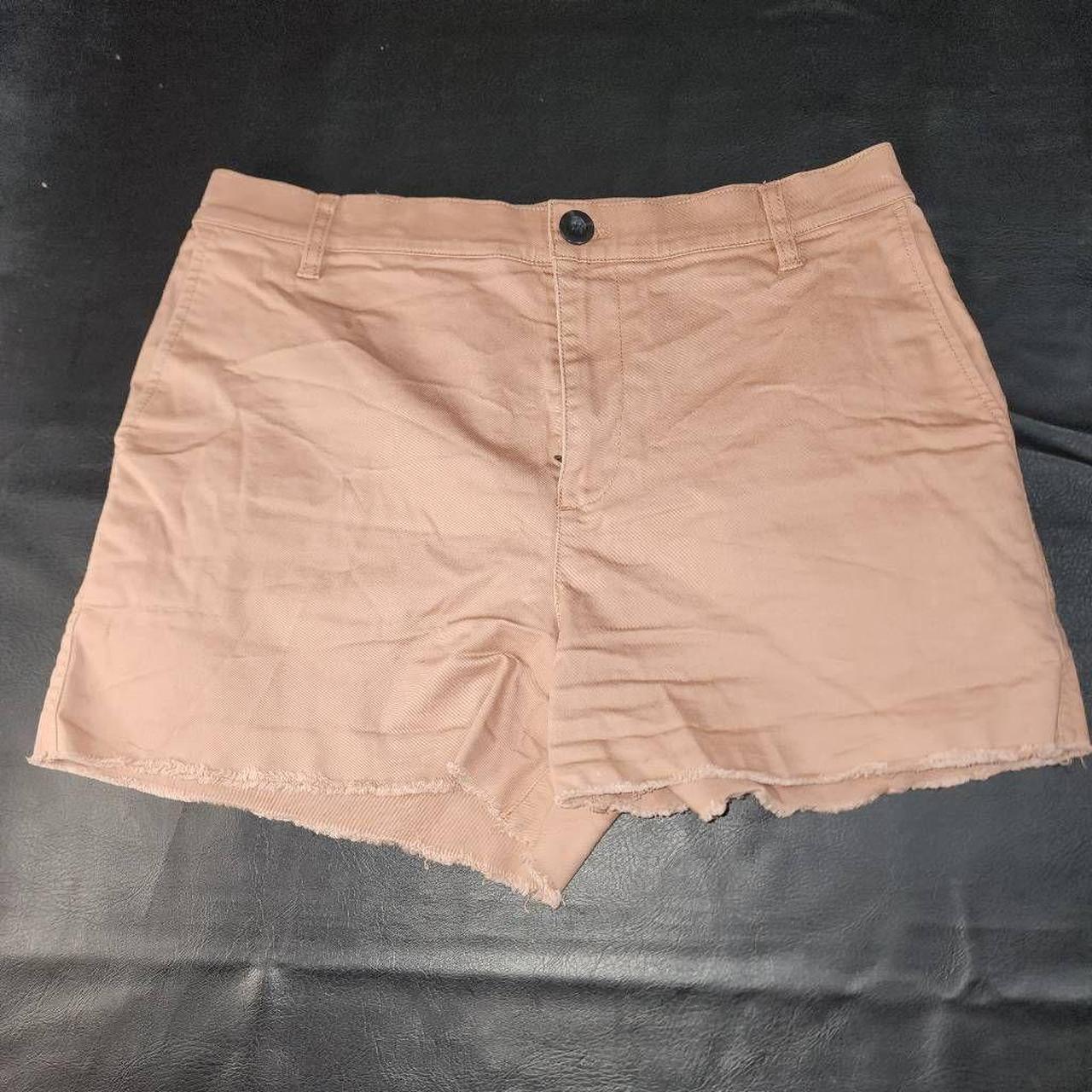 High-Rise Twill Shorts