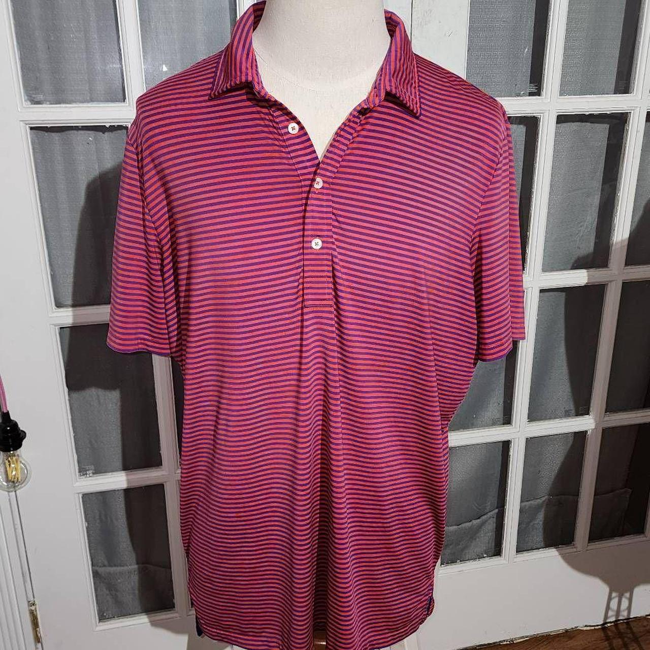 Orange and purple polo hot sale shirt