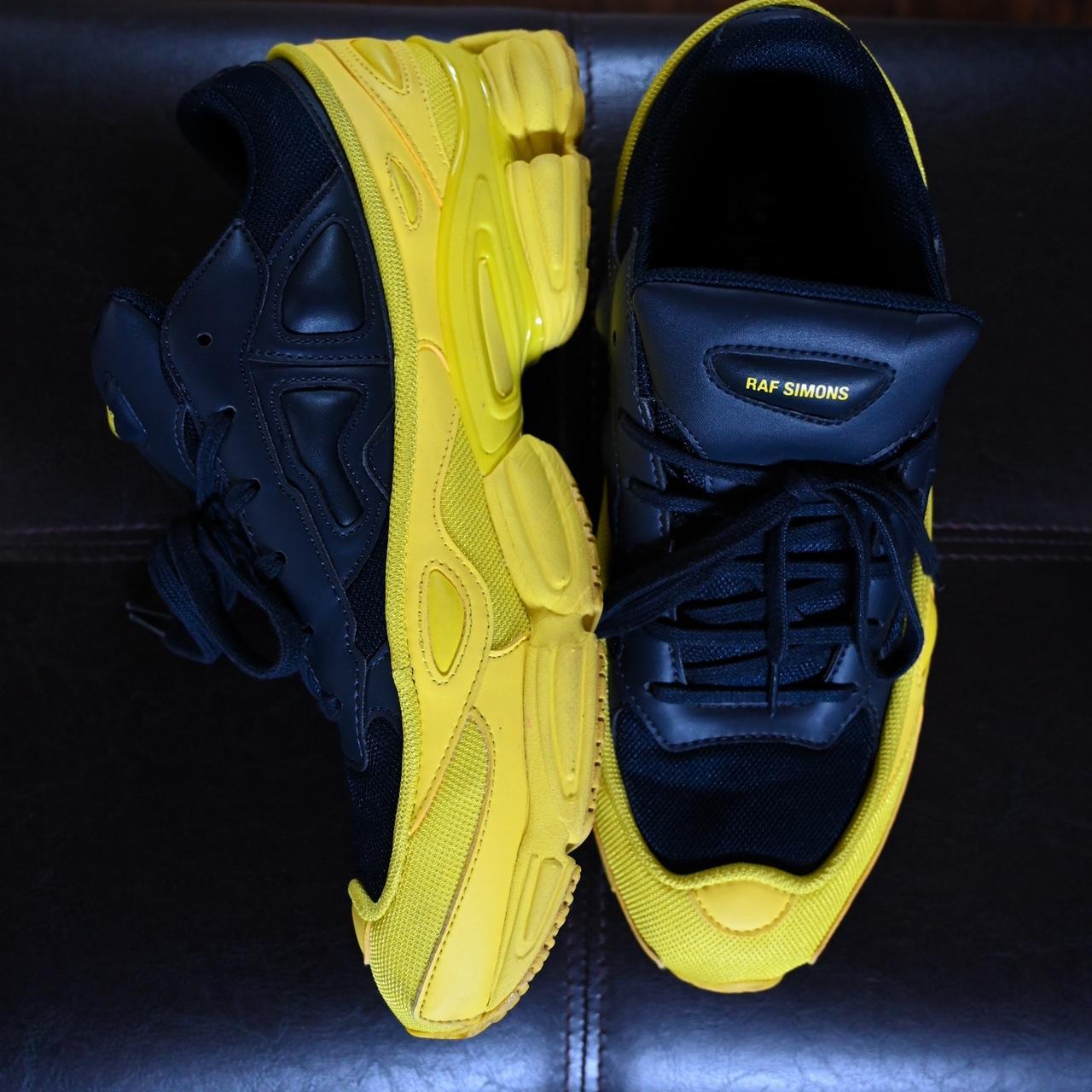 Adidas ozweego raf simons clearance bright yellow night navy