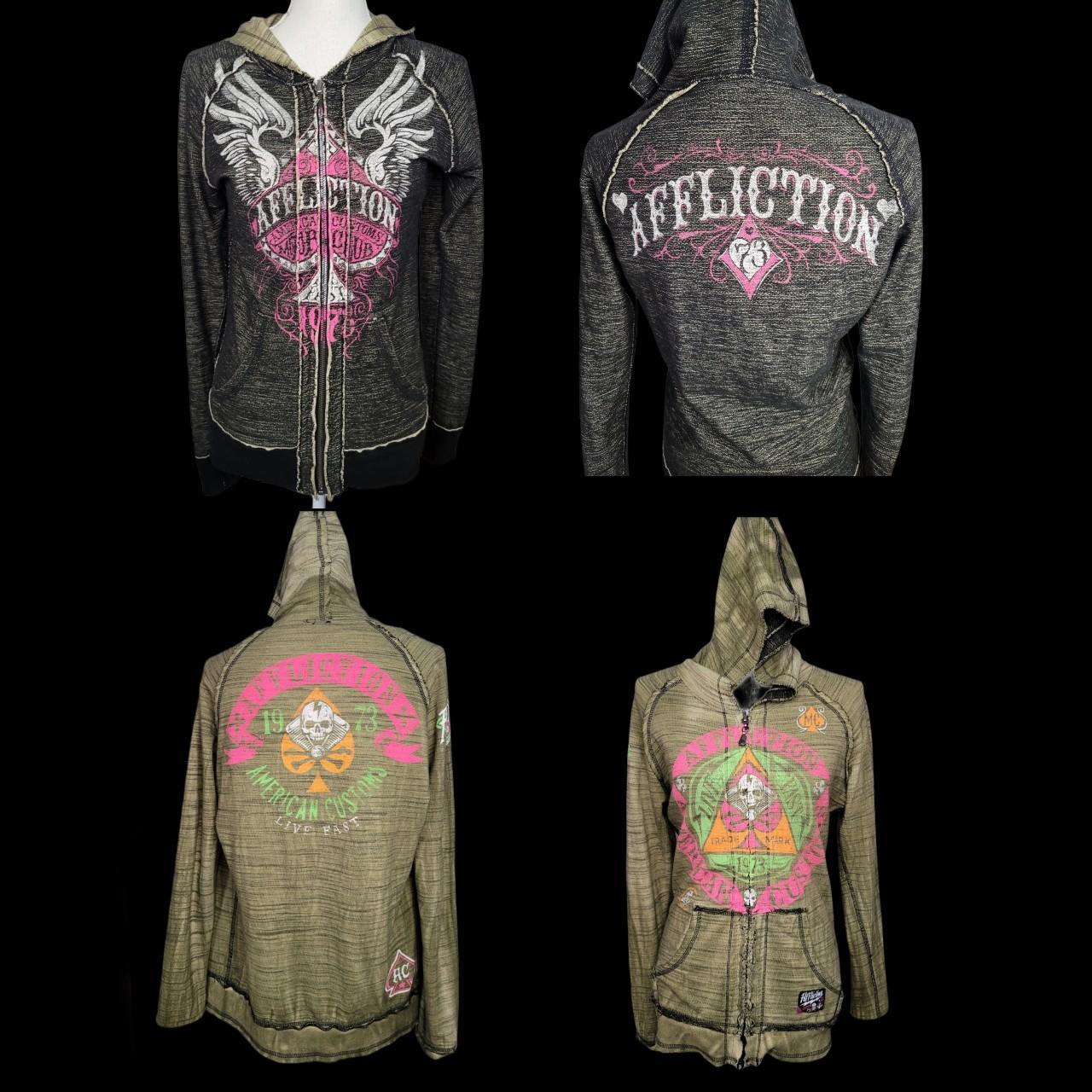 Reversible cheapest Sinful Affliction Thermal Hoodie