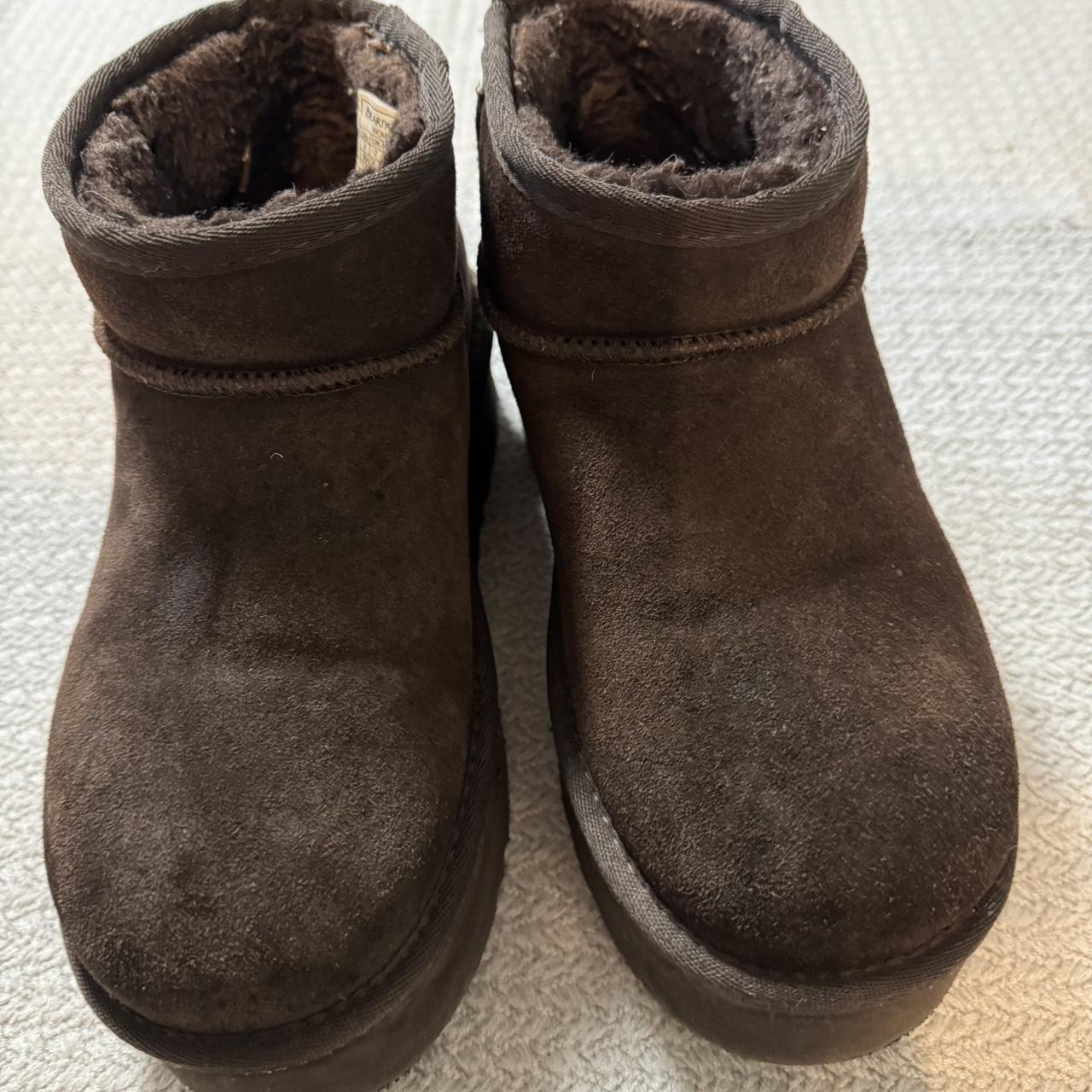 platform mini ugg dupes bear paw brand with slight... - Depop