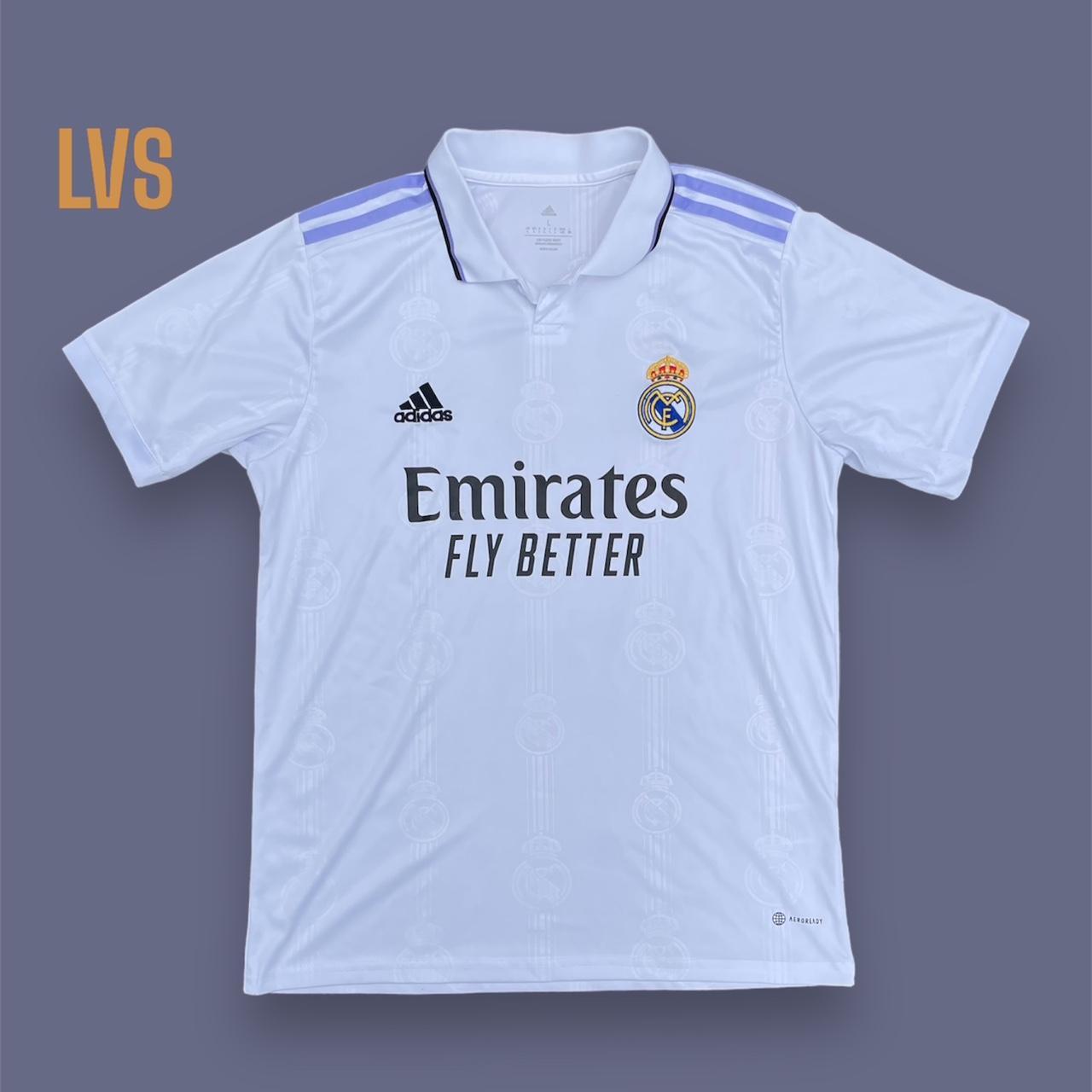 Pink Real Madrid soccer jersey - Depop