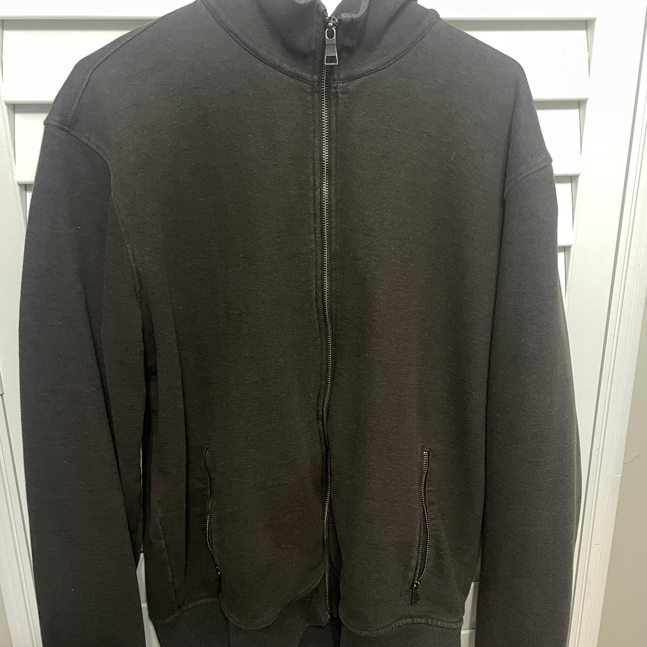 Kirkland Signature Fleece Lined Zip-Up Collared... - Depop