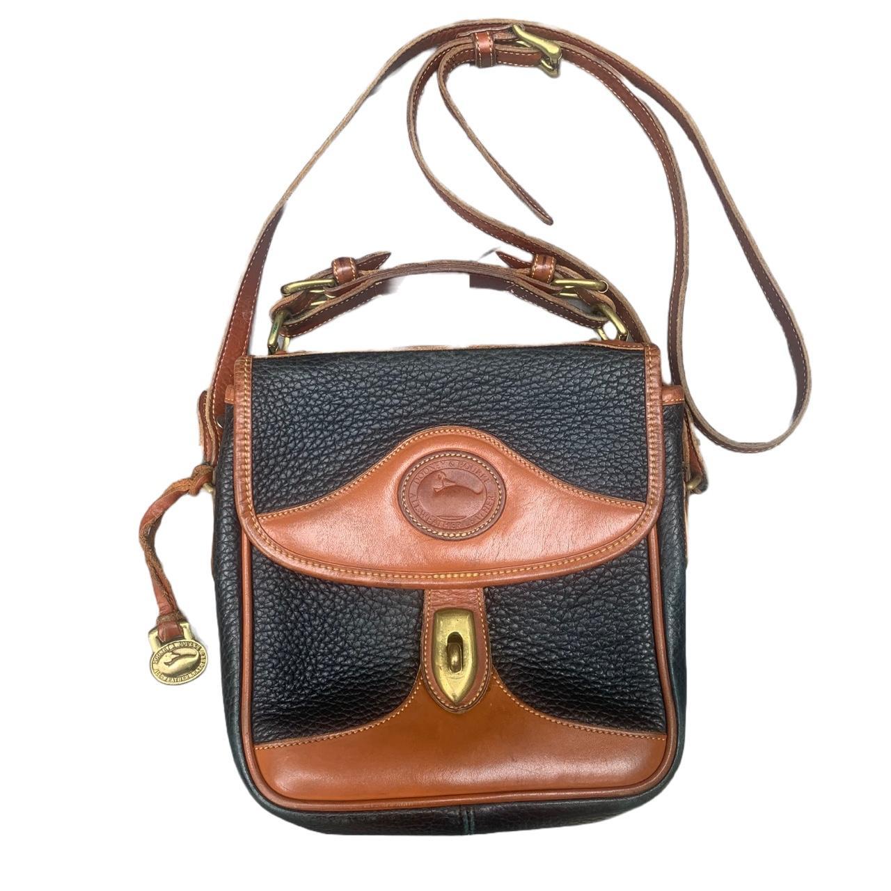 Vintage Dooney Bourke All-Weather Leather Satchel Shoulder Bag