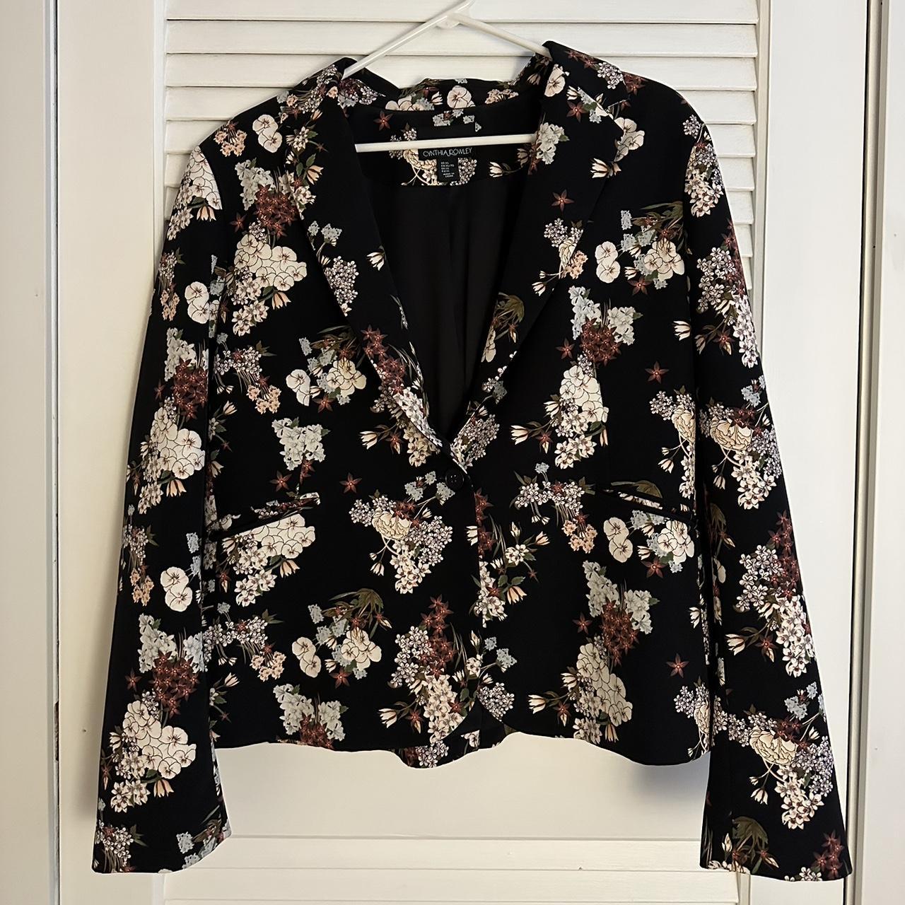 Cynthia rowley 2024 floral blazer