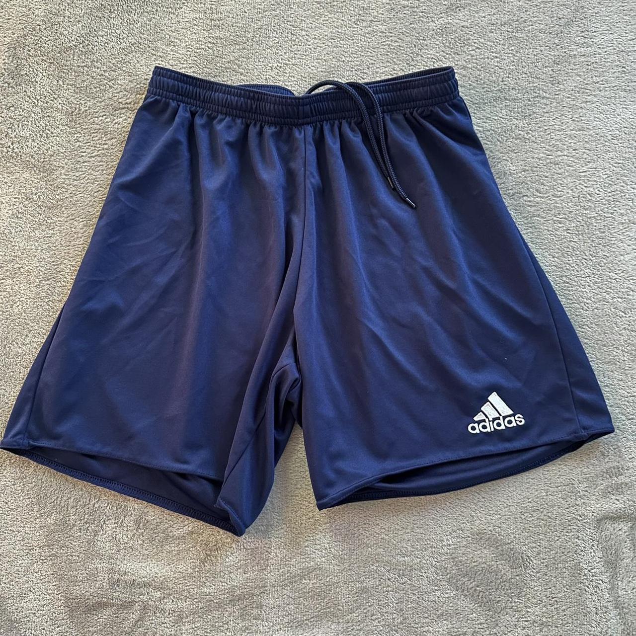 navy adidas shorts available in small and medium 📦... - Depop