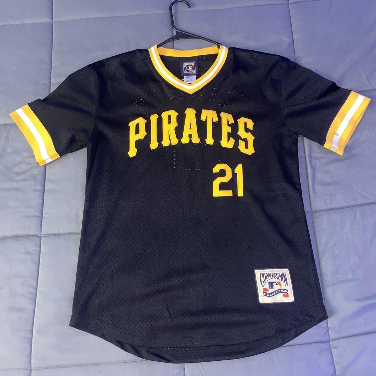 ROBERTO CLEMENTE MITCHELL AND NESS PIRATES JERSEY - Depop