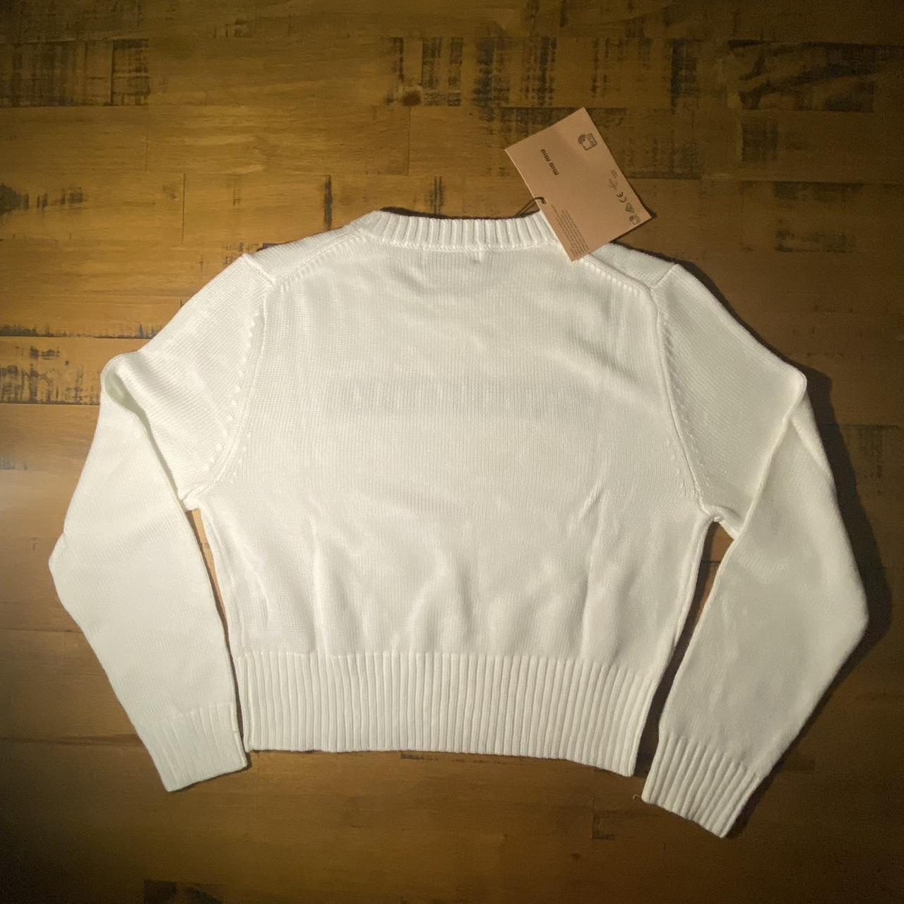 Miu Miu Women's Sweater - White - S – MIU MIU cro… - image 2