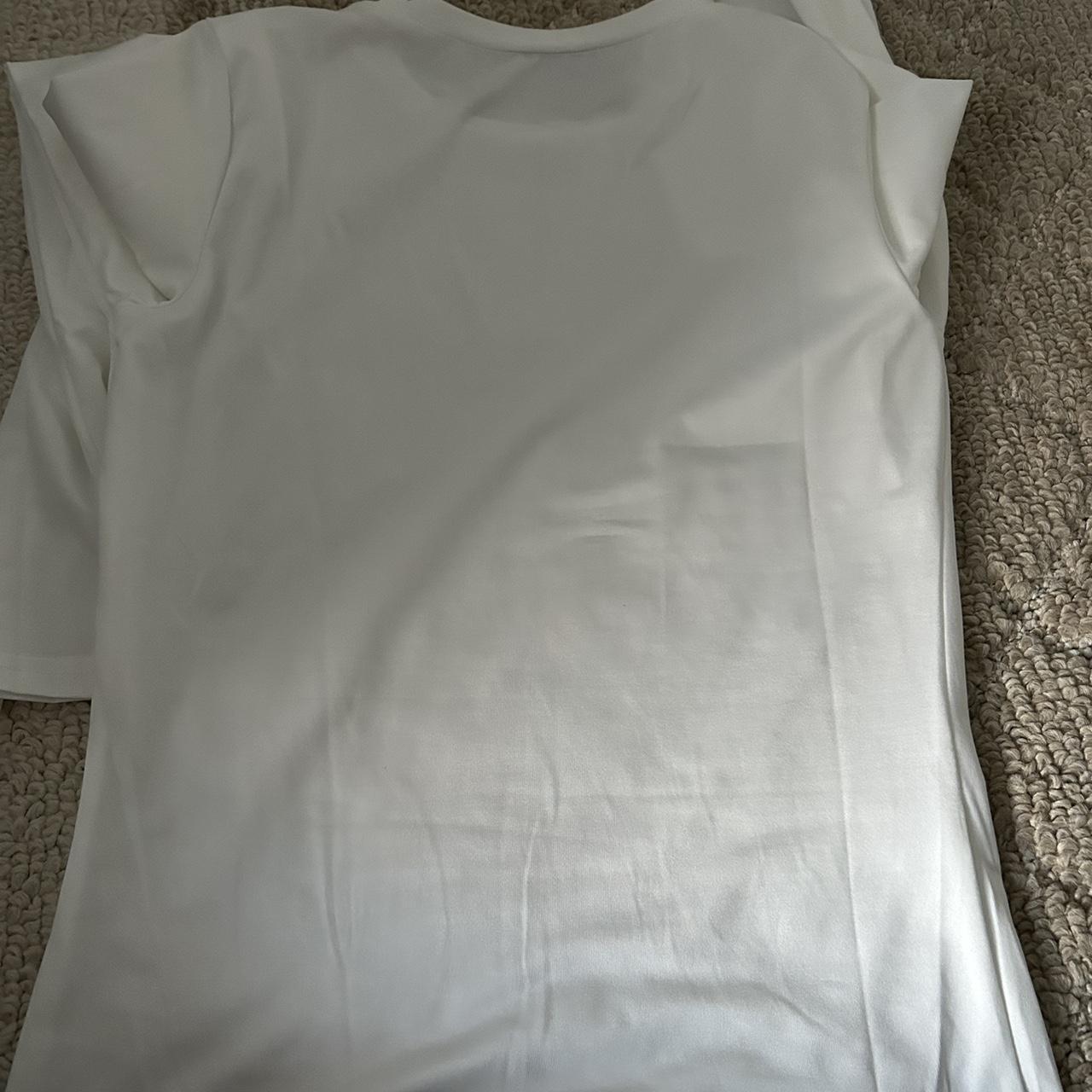 Skims dupe white t shirt Size s/m perfect condition... - Depop