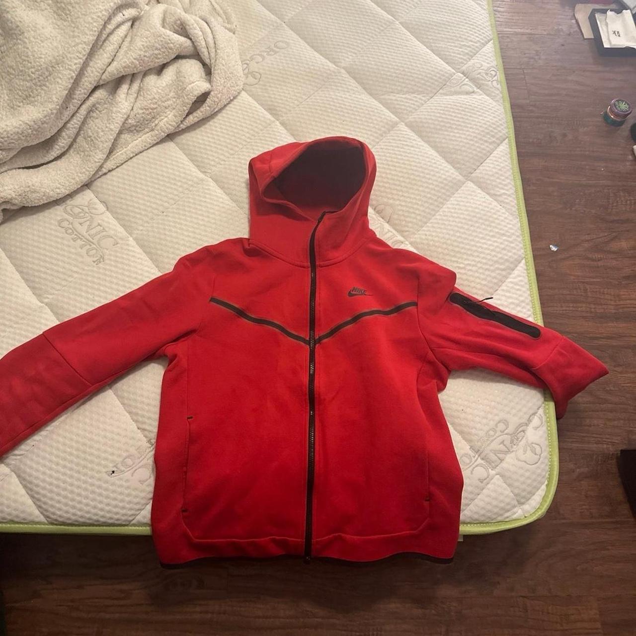 mens red nike tech
