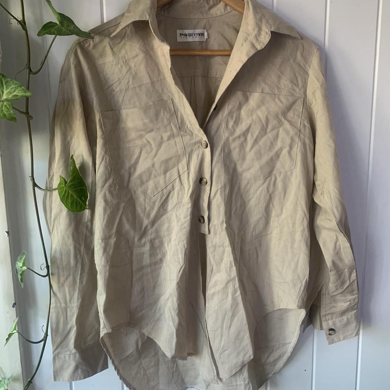 Cotton button up shirt - Depop