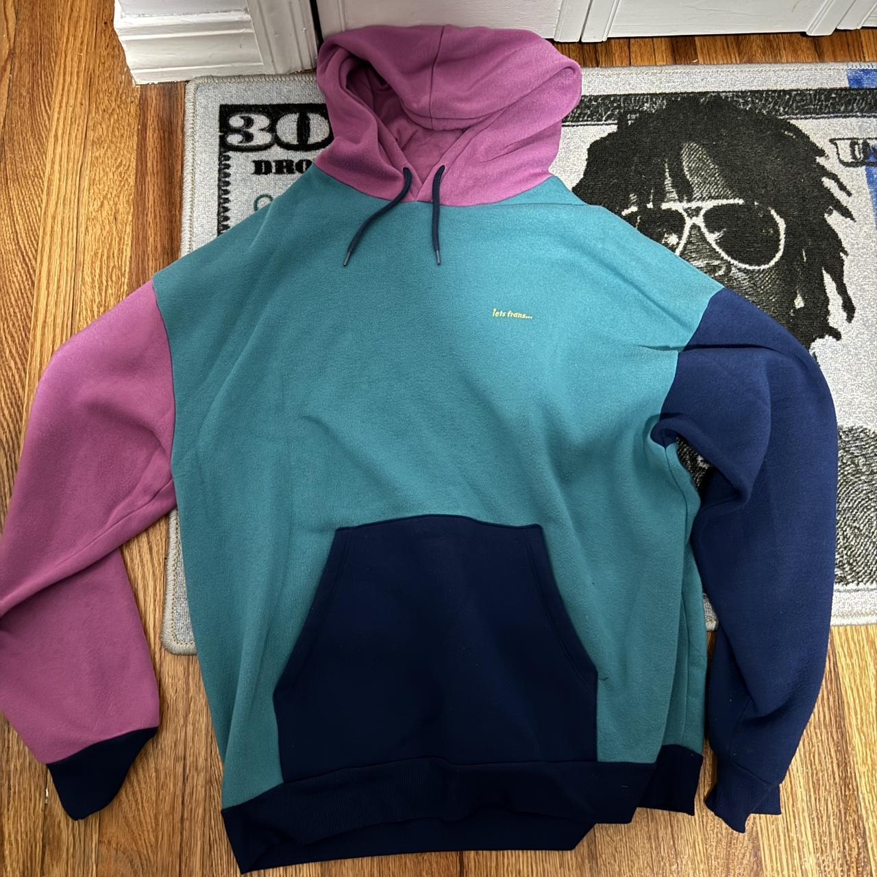 Urban outfitters multi colored on sale hoodie