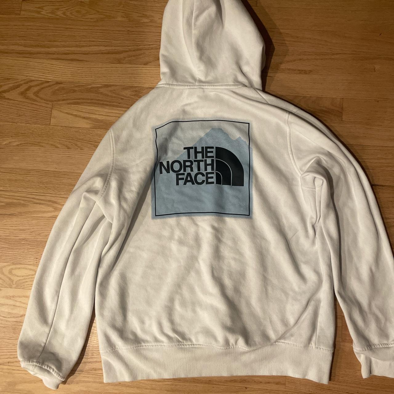 The North Face Men's White Hoodie Depop