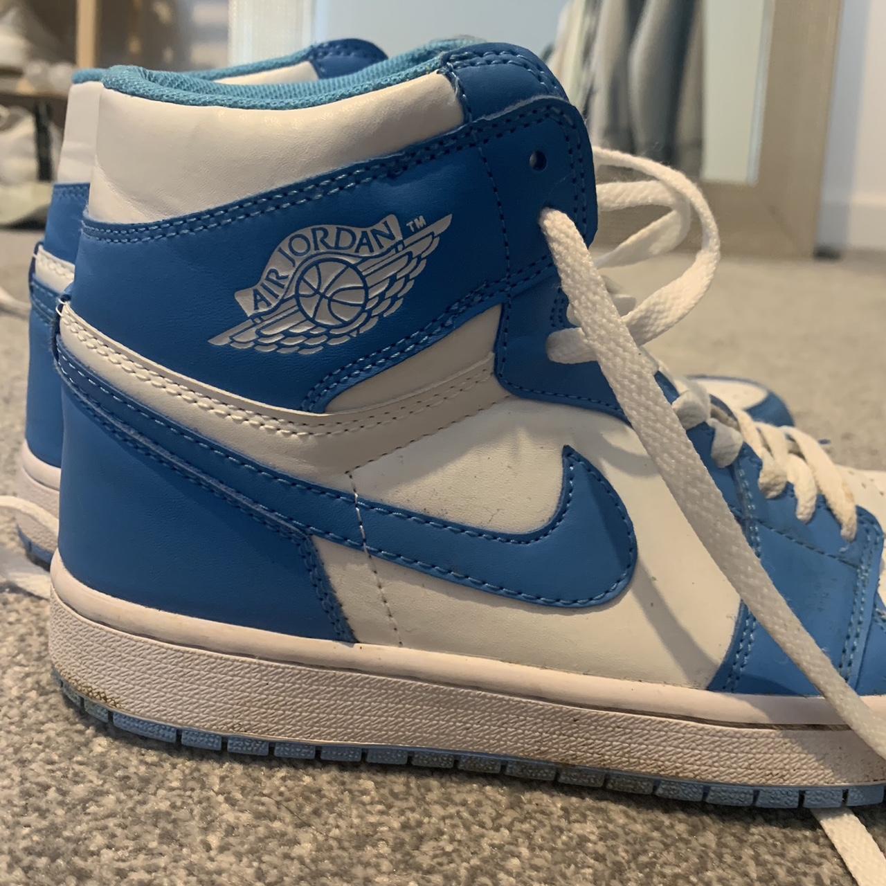 low top blue dunks