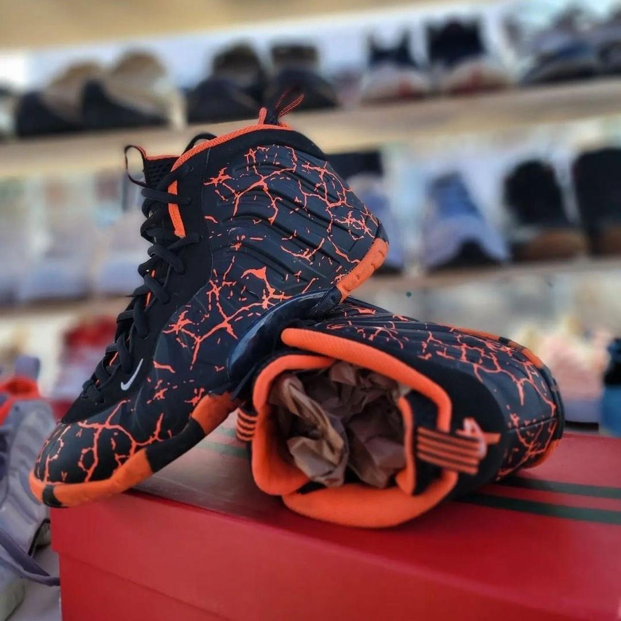 orange nike foamposite