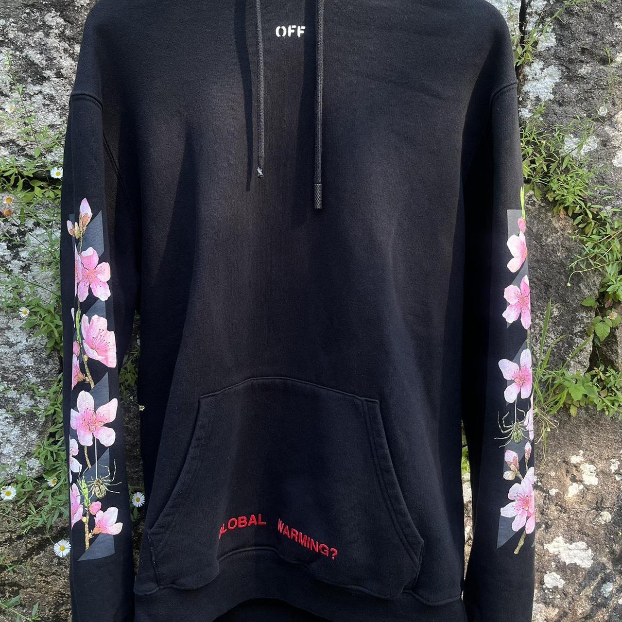 Off white hoodie sakura hotsell