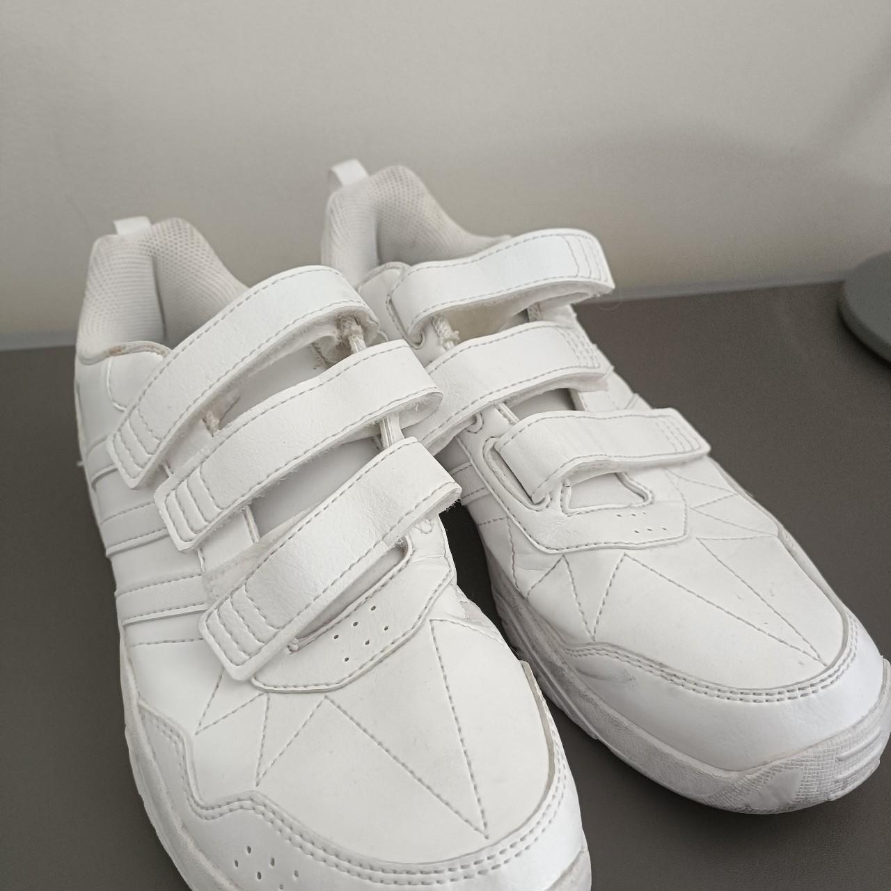 jd adidas white trainers