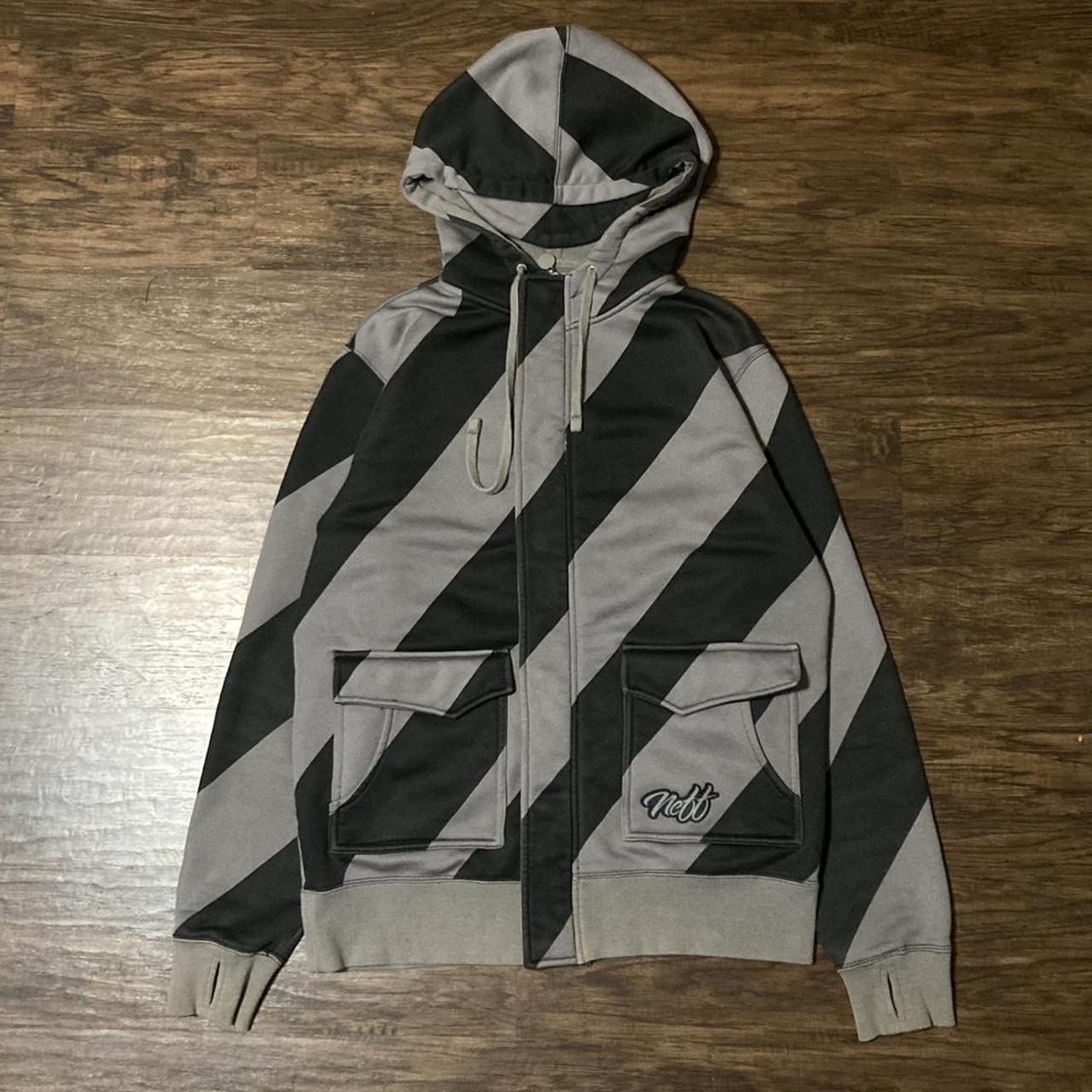 Men's Black and Grey Hoodie | Depop