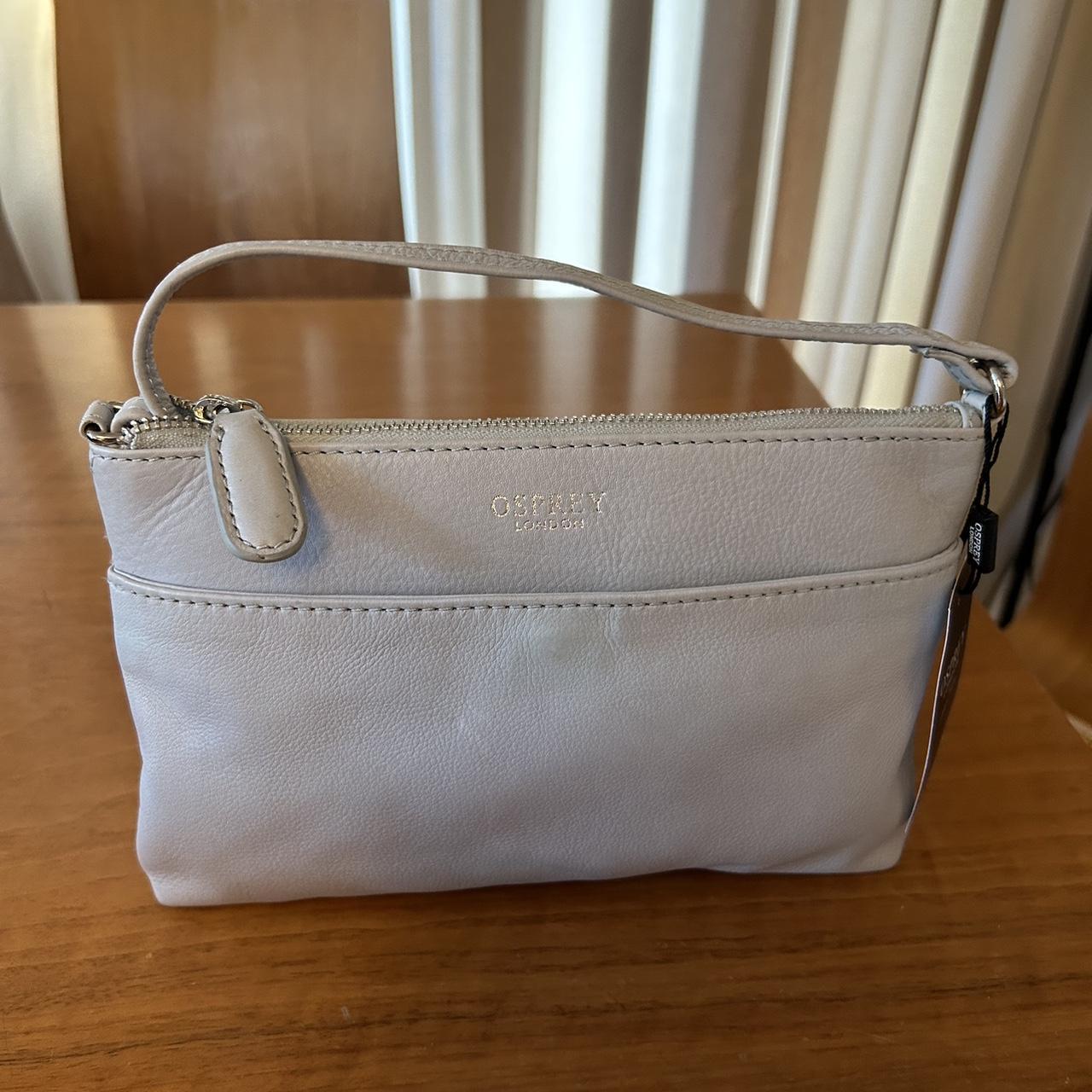Osprey Cross Body Bag Brand new pale blue leather... Depop