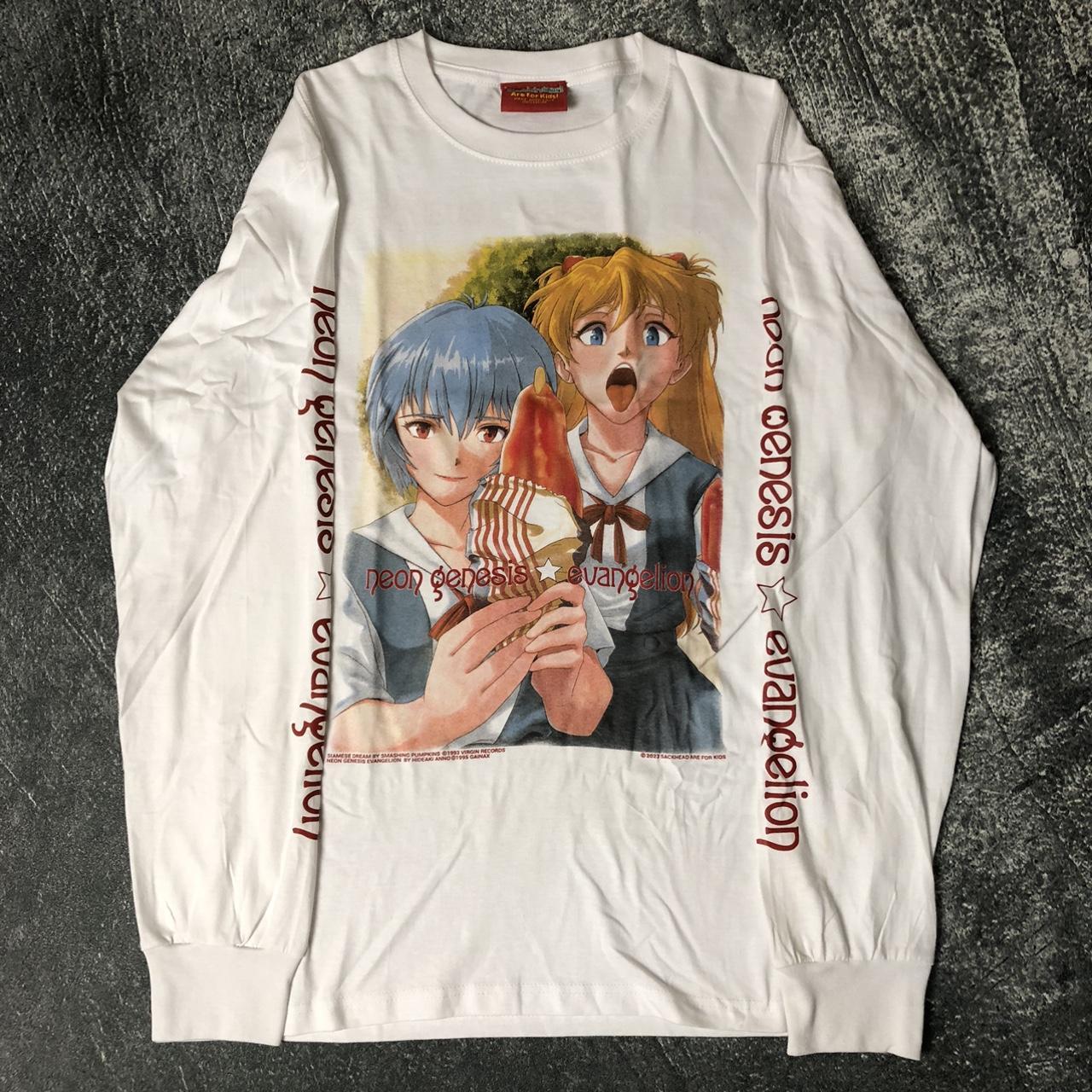 Neon genesis evangelion long shirt : rei & asuka... - Depop