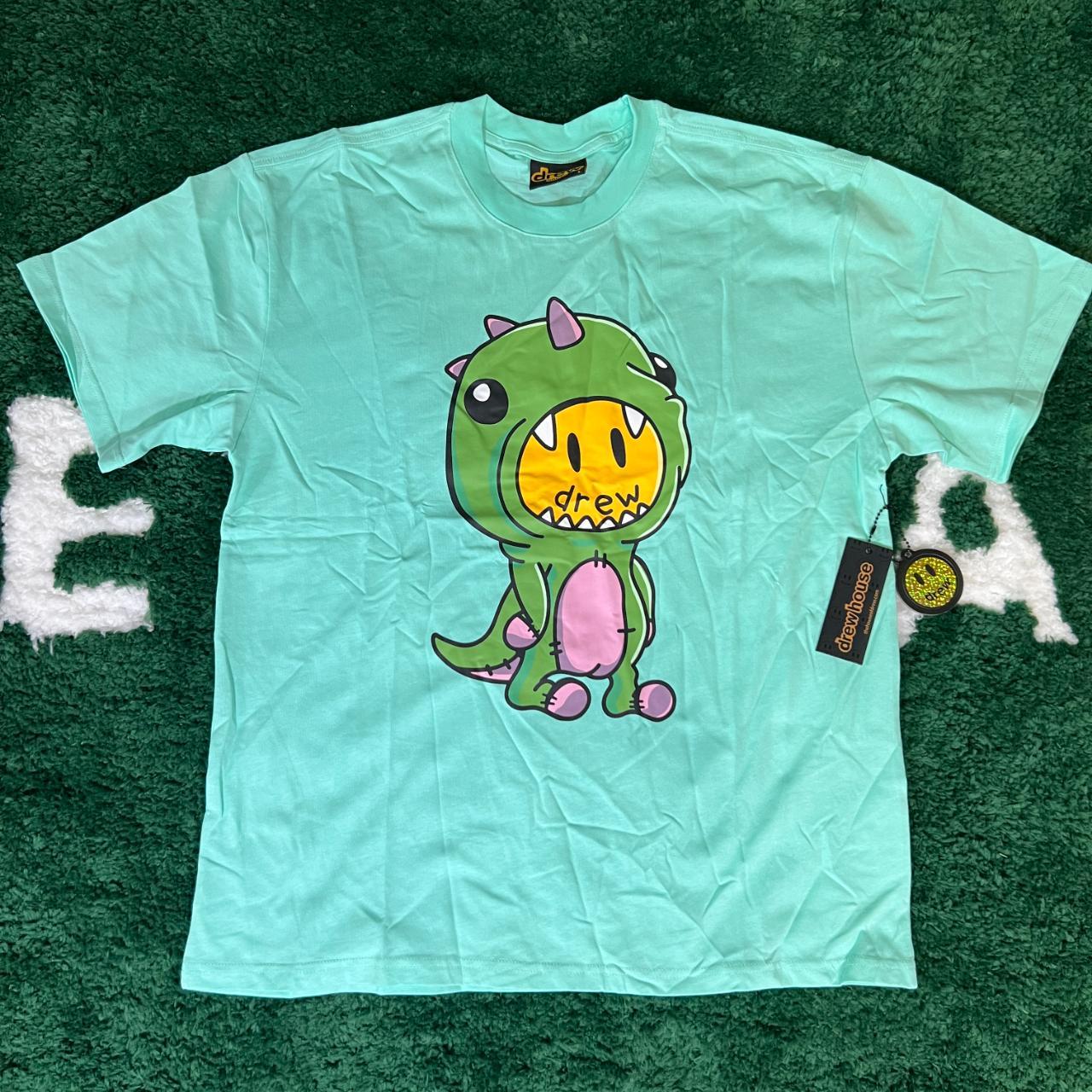 Drew House Dinosaur shirt Men's Size Large Teal... - Depop