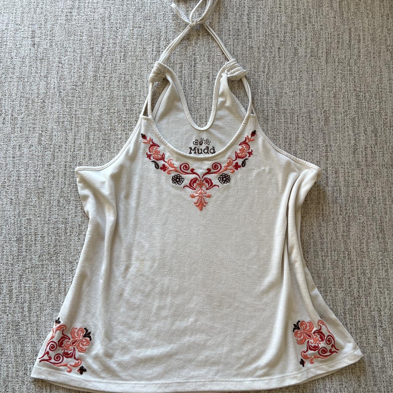 Halter MUDD top Super cute flower detail You can... - Depop