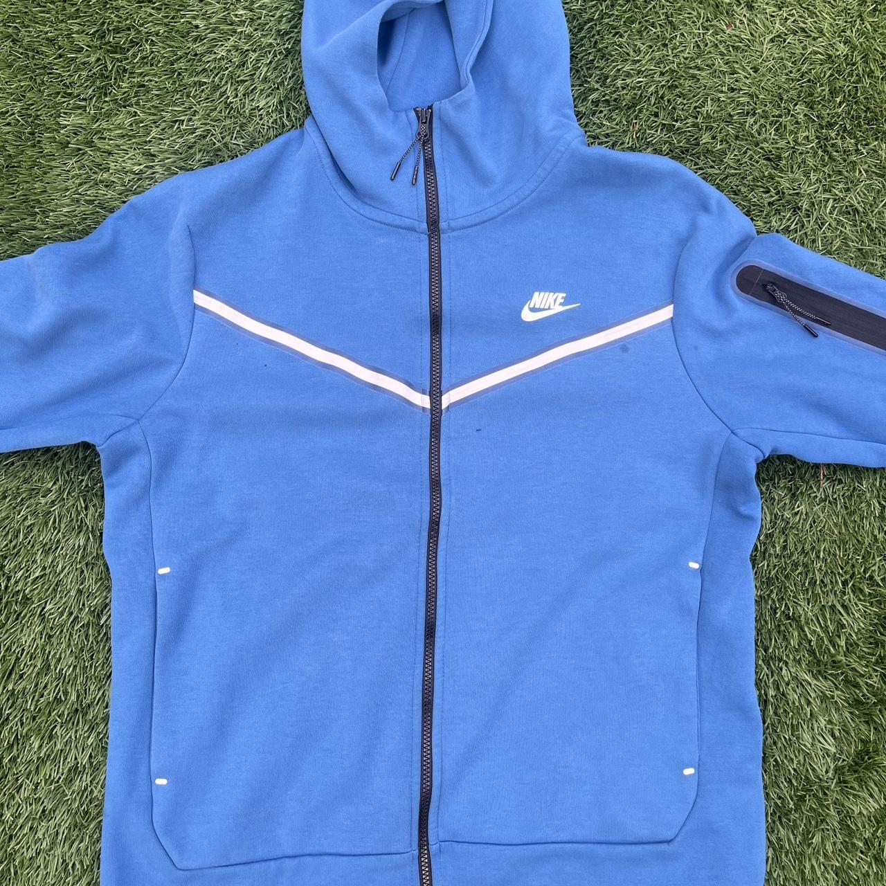mens nike tech fleece blue