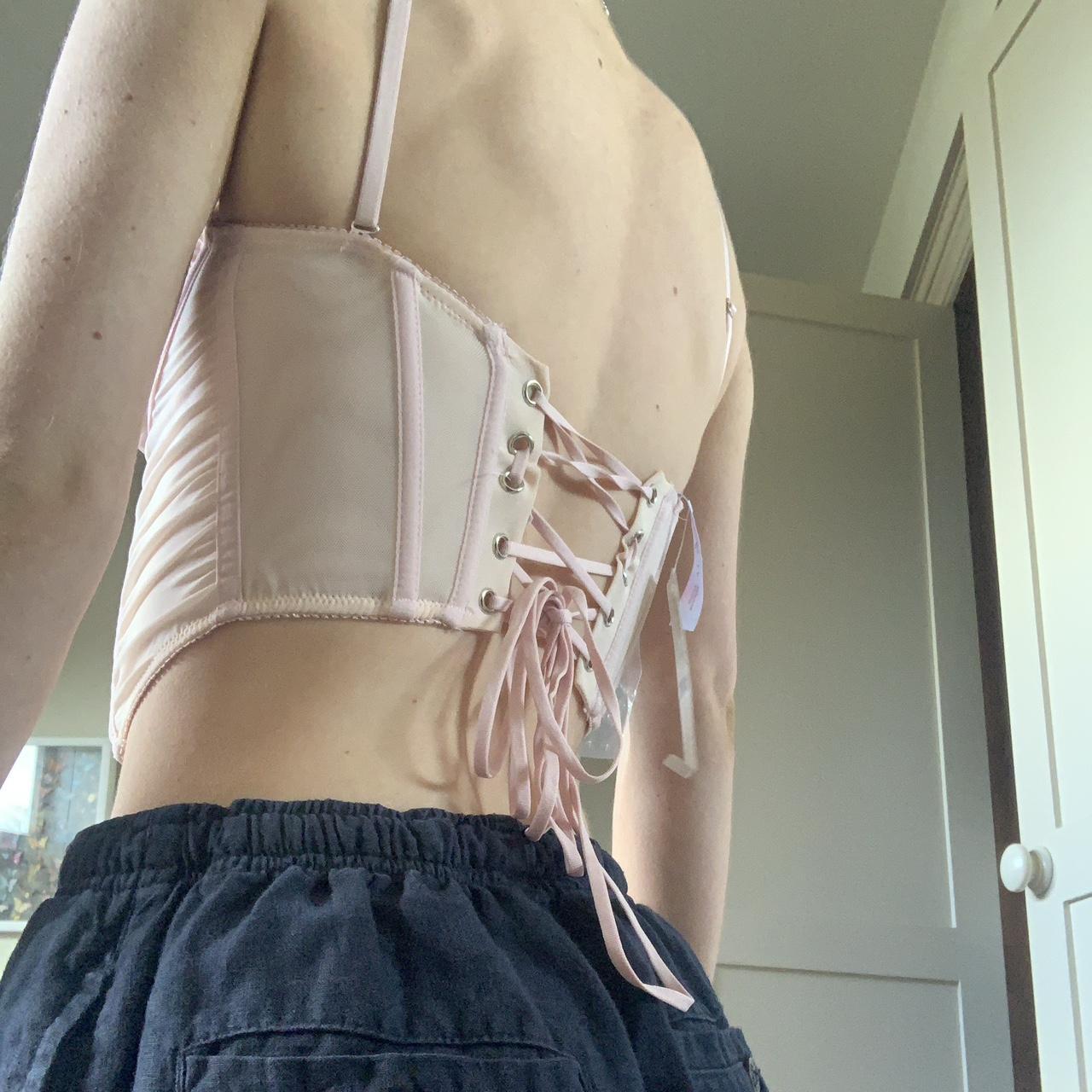 Urban Outfitters Womens Pink Corset Depop 2519