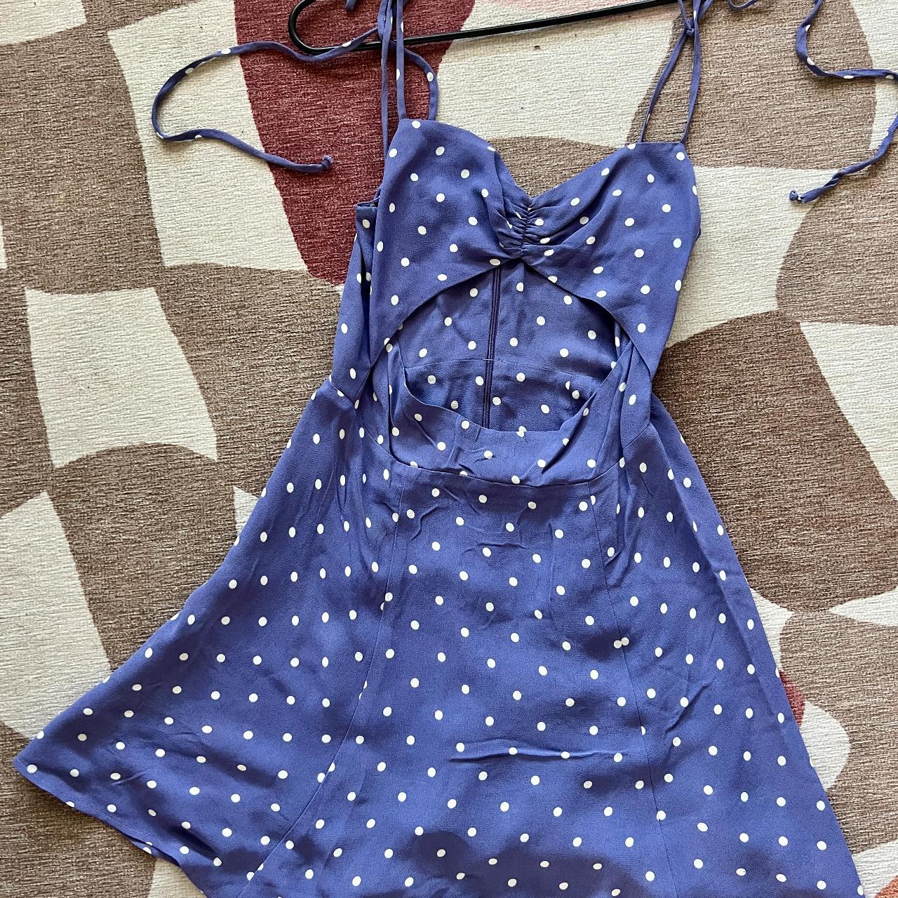 reformation tie neck dress